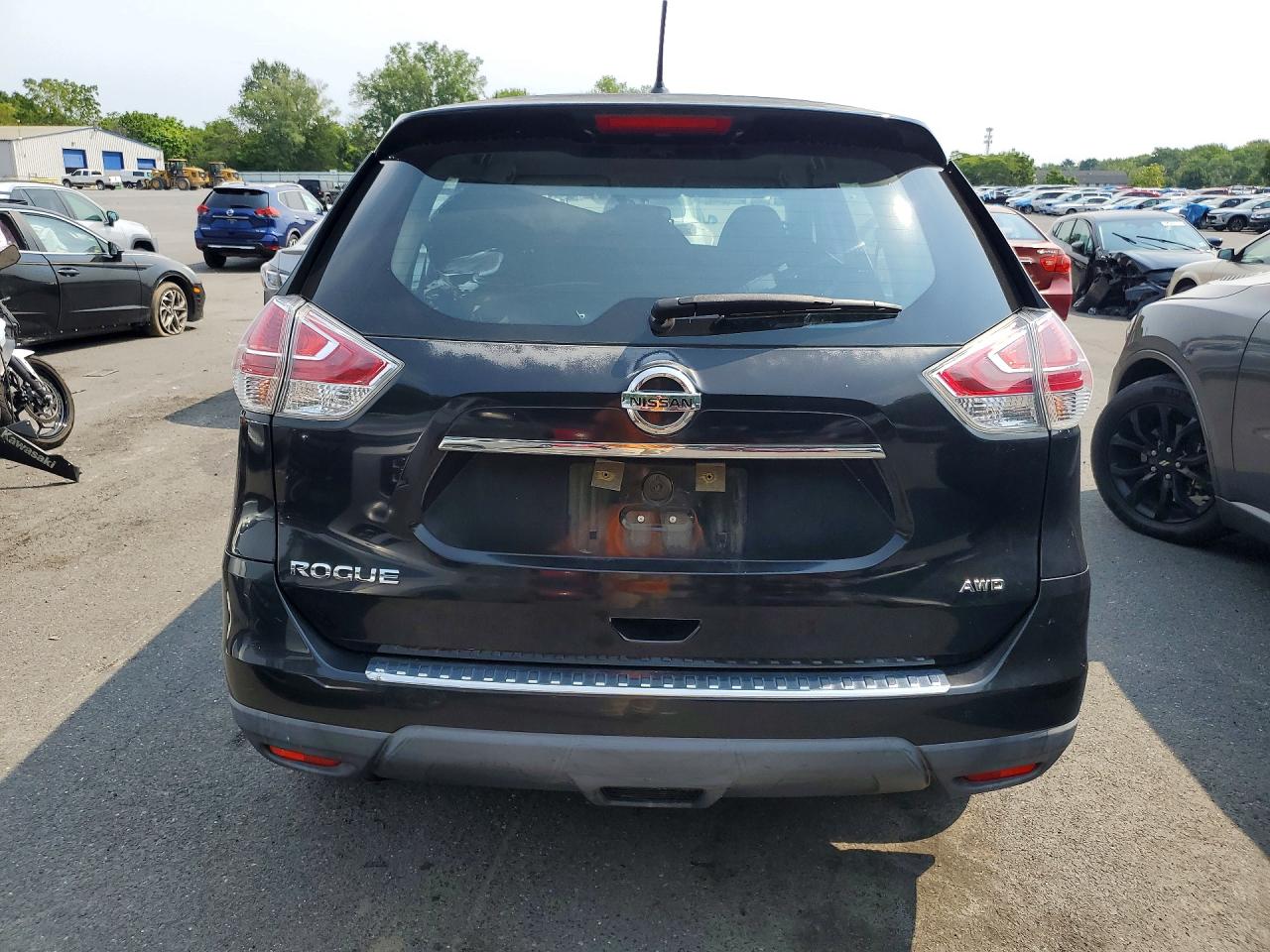 2016 Nissan Rogue S Black vin: KNMAT2MV6GP645394