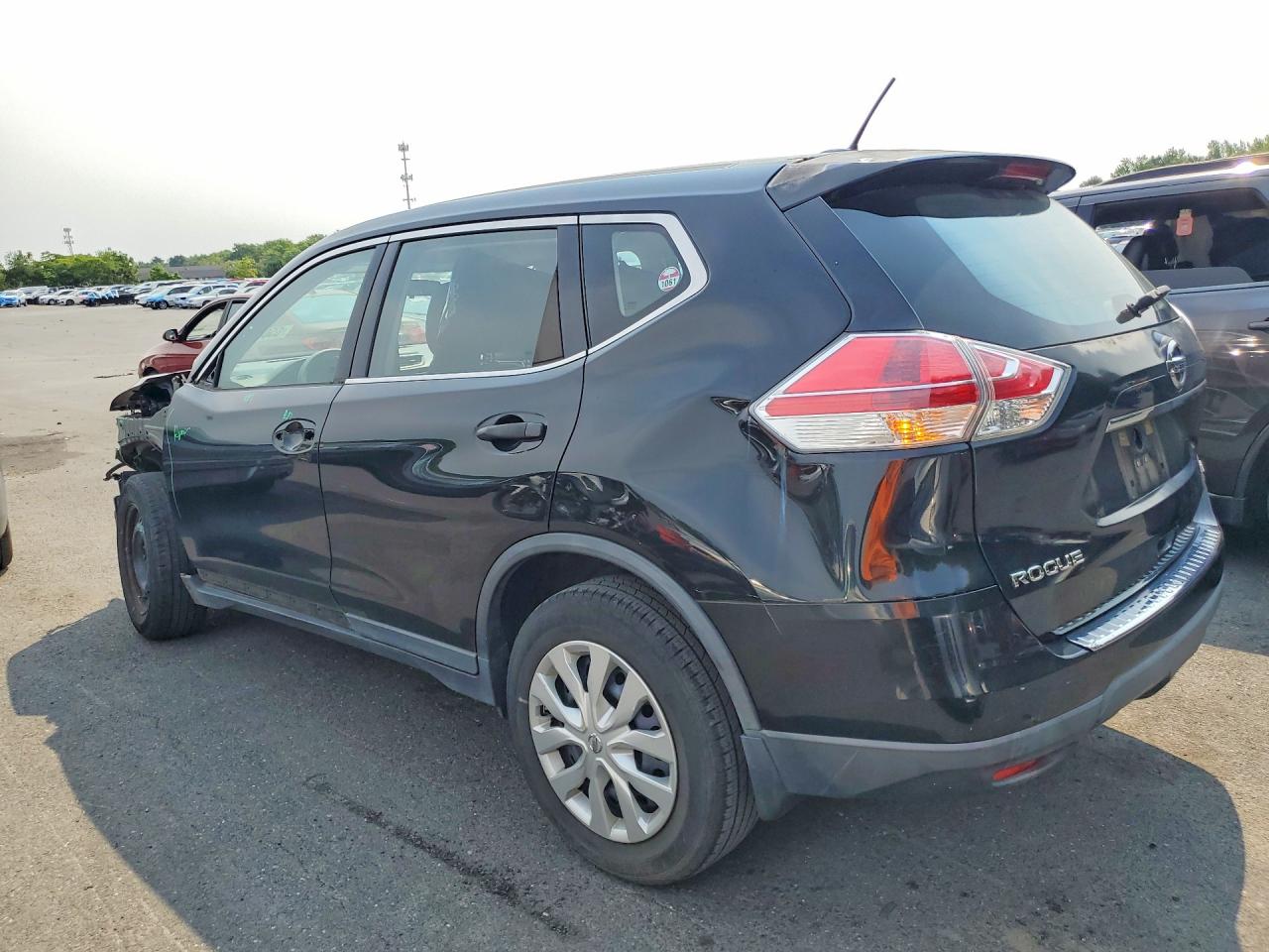 2016 Nissan Rogue S Black vin: KNMAT2MV6GP645394