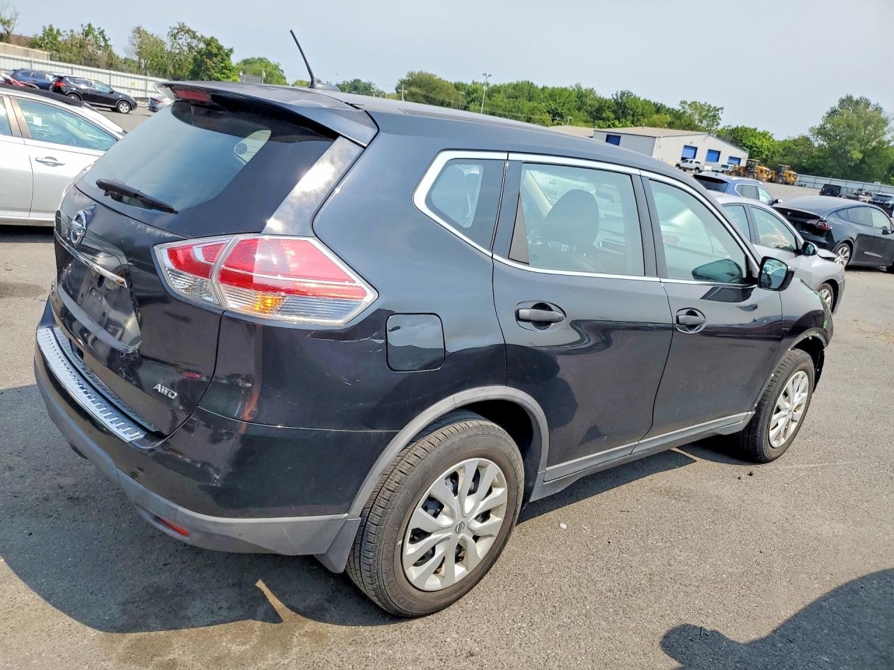 2016 Nissan Rogue S Black vin: KNMAT2MV6GP645394