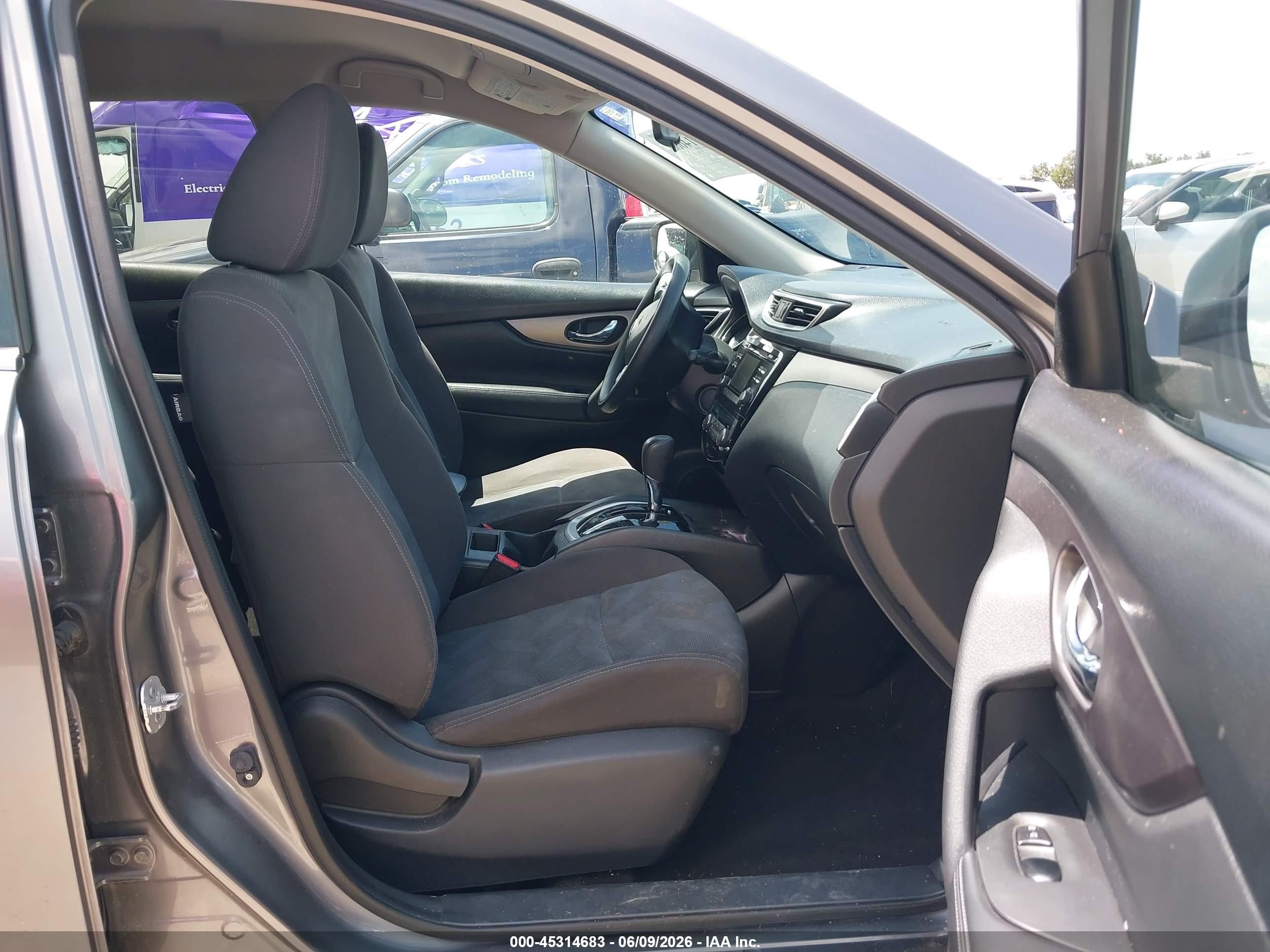 2016 Nissan Rogue Sv Gray vin: KNMAT2MV6GP676970