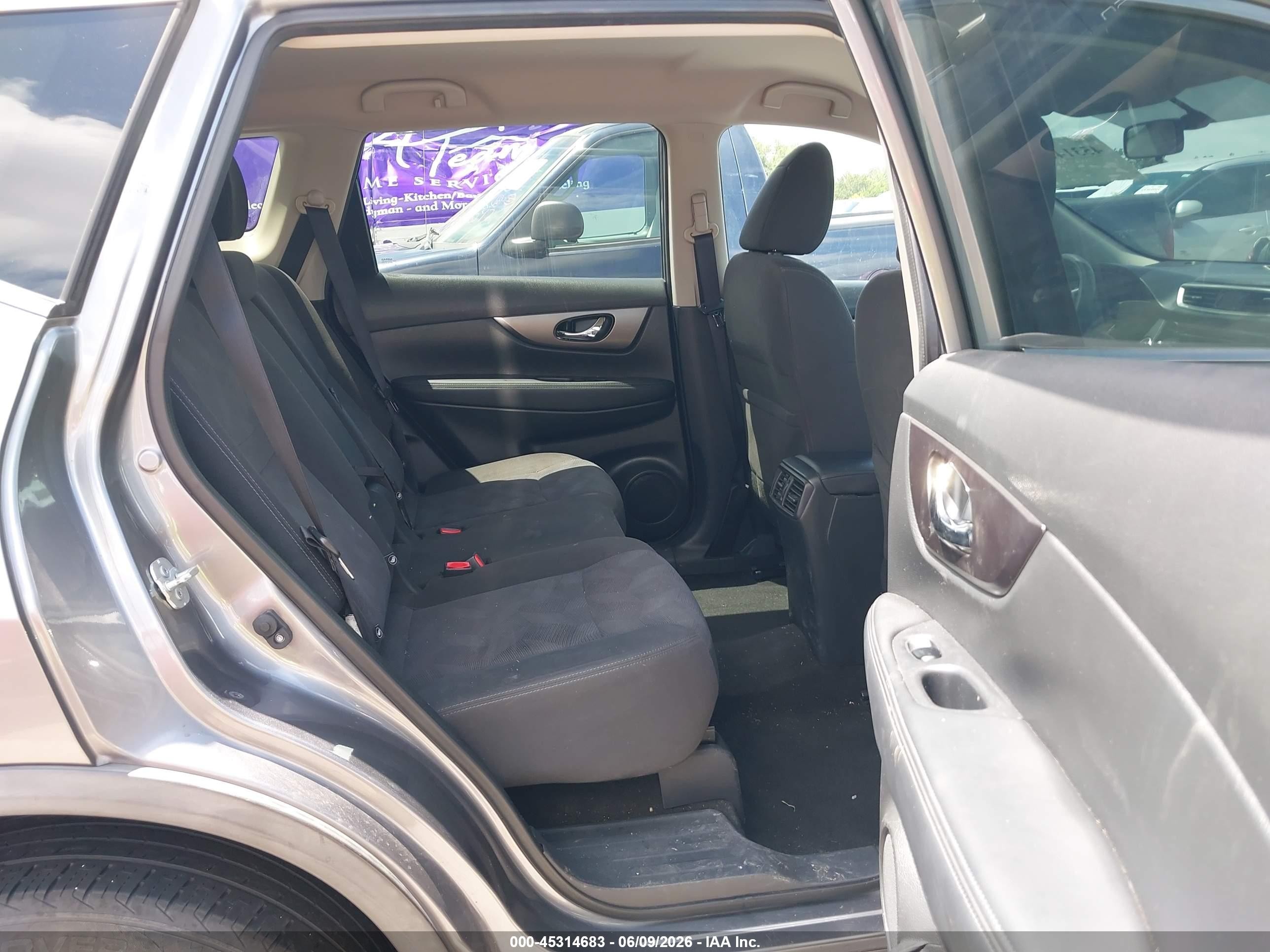2016 Nissan Rogue Sv Gray vin: KNMAT2MV6GP676970