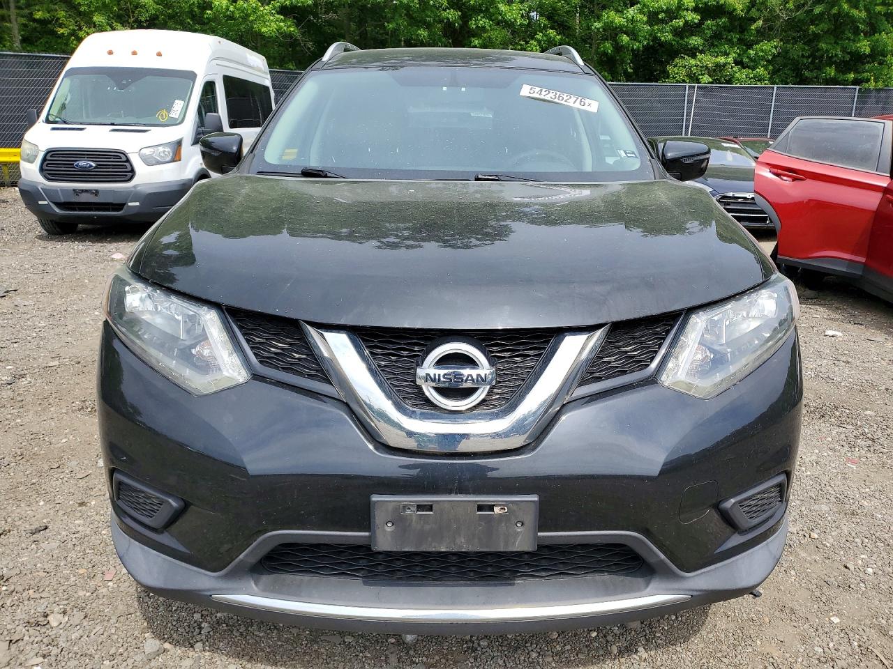 2016 Nissan Rogue Sv Black vin: KNMAT2MV6GP718926
