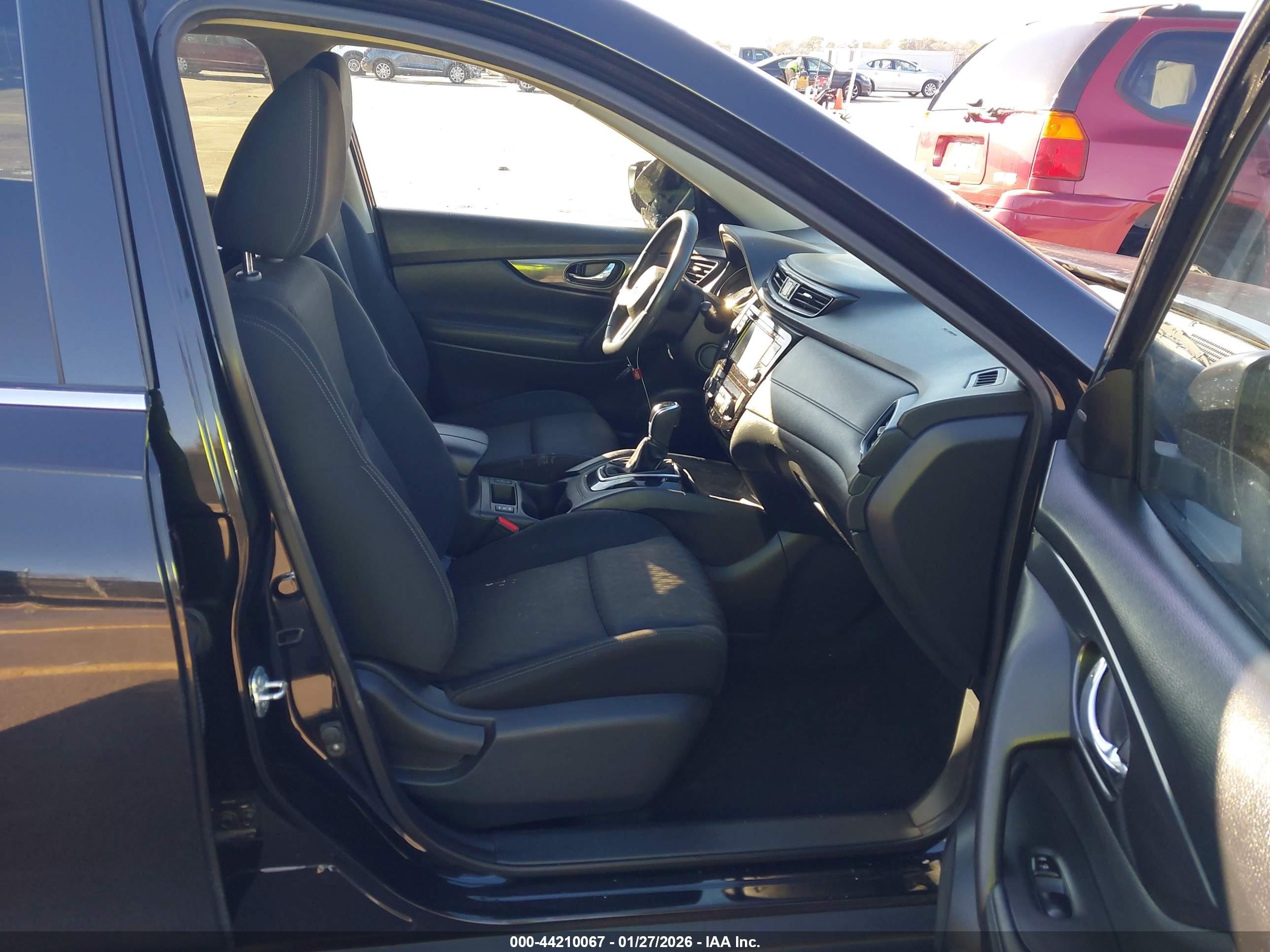 2017 Nissan Rogue Sv Черный vin: KNMAT2MV6HP579561