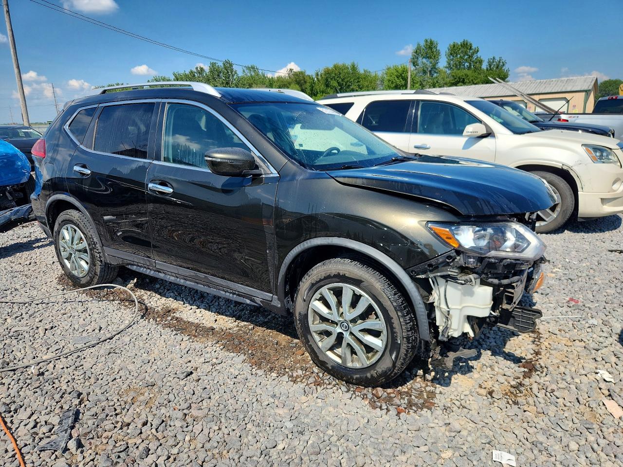 2017 Nissan Rogue Sv Gray vin: KNMAT2MV6HP585358
