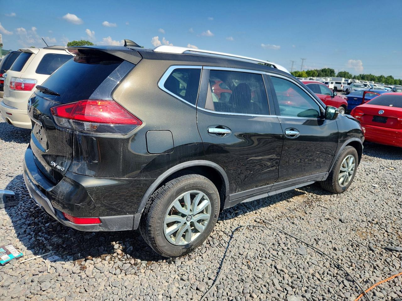 2017 Nissan Rogue Sv Gray vin: KNMAT2MV6HP585358
