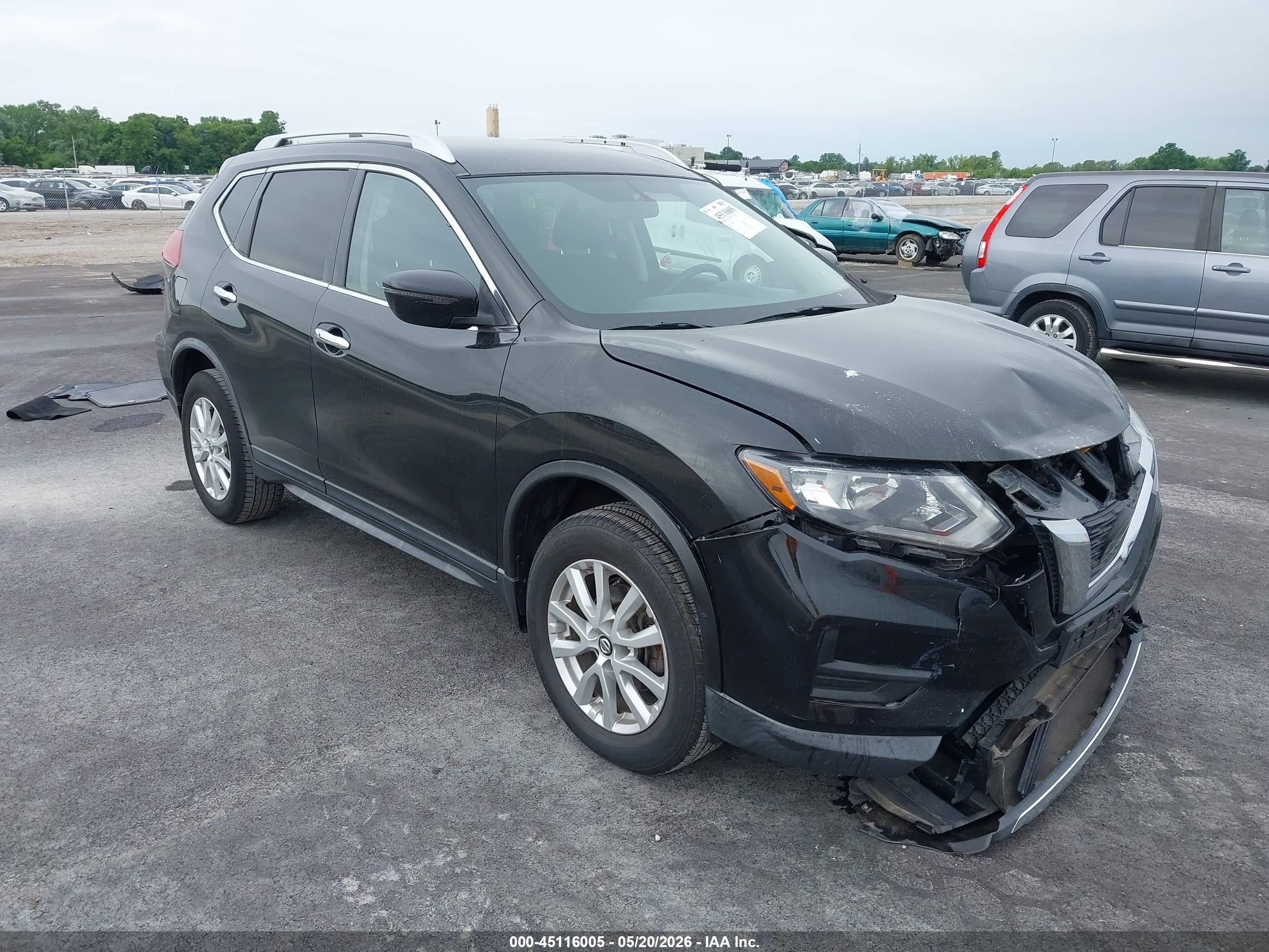 2018 Nissan Rogue Sv Black vin: KNMAT2MV6JP616825