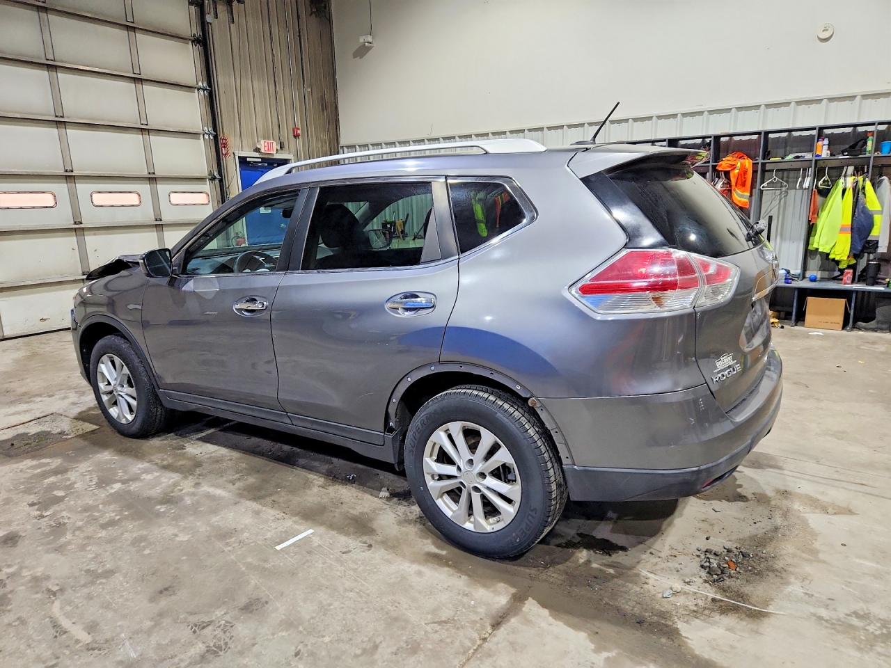 2015 Nissan Rogue Sv Gray vin: KNMAT2MV7FP504218