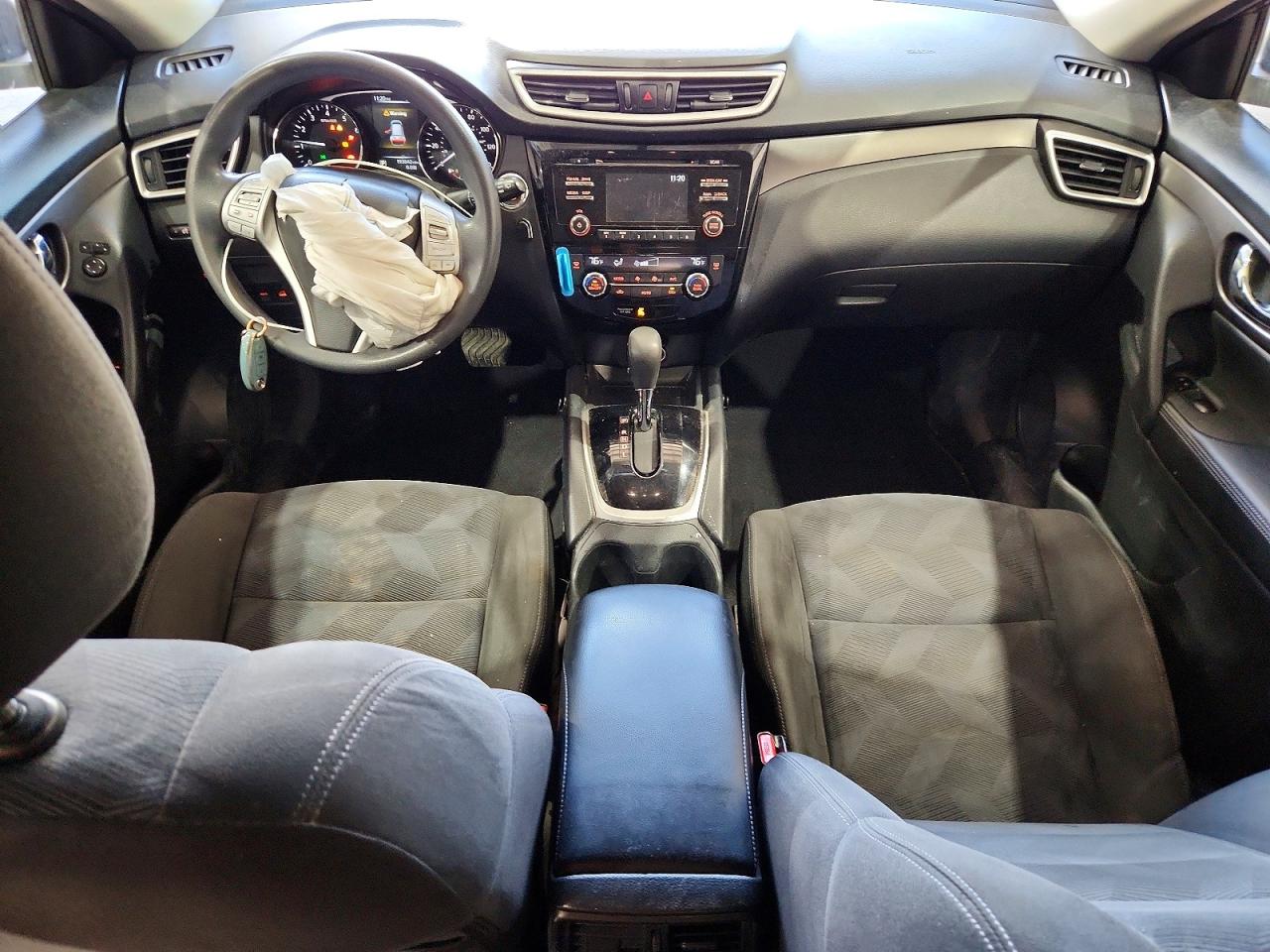 2015 Nissan Rogue Sv Gray vin: KNMAT2MV7FP504218