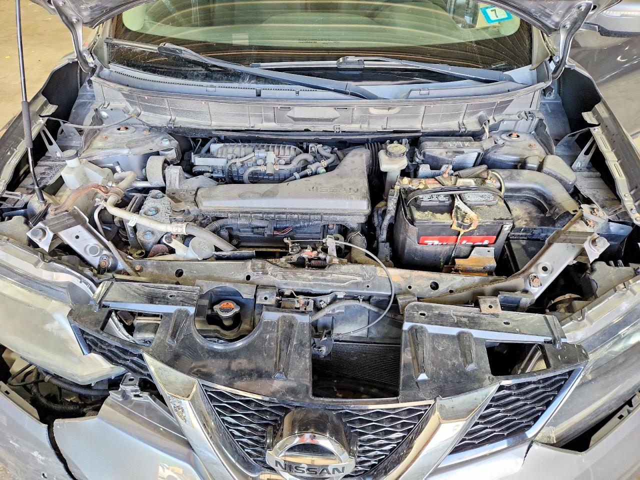 2015 Nissan Rogue Sv Gray vin: KNMAT2MV7FP504218