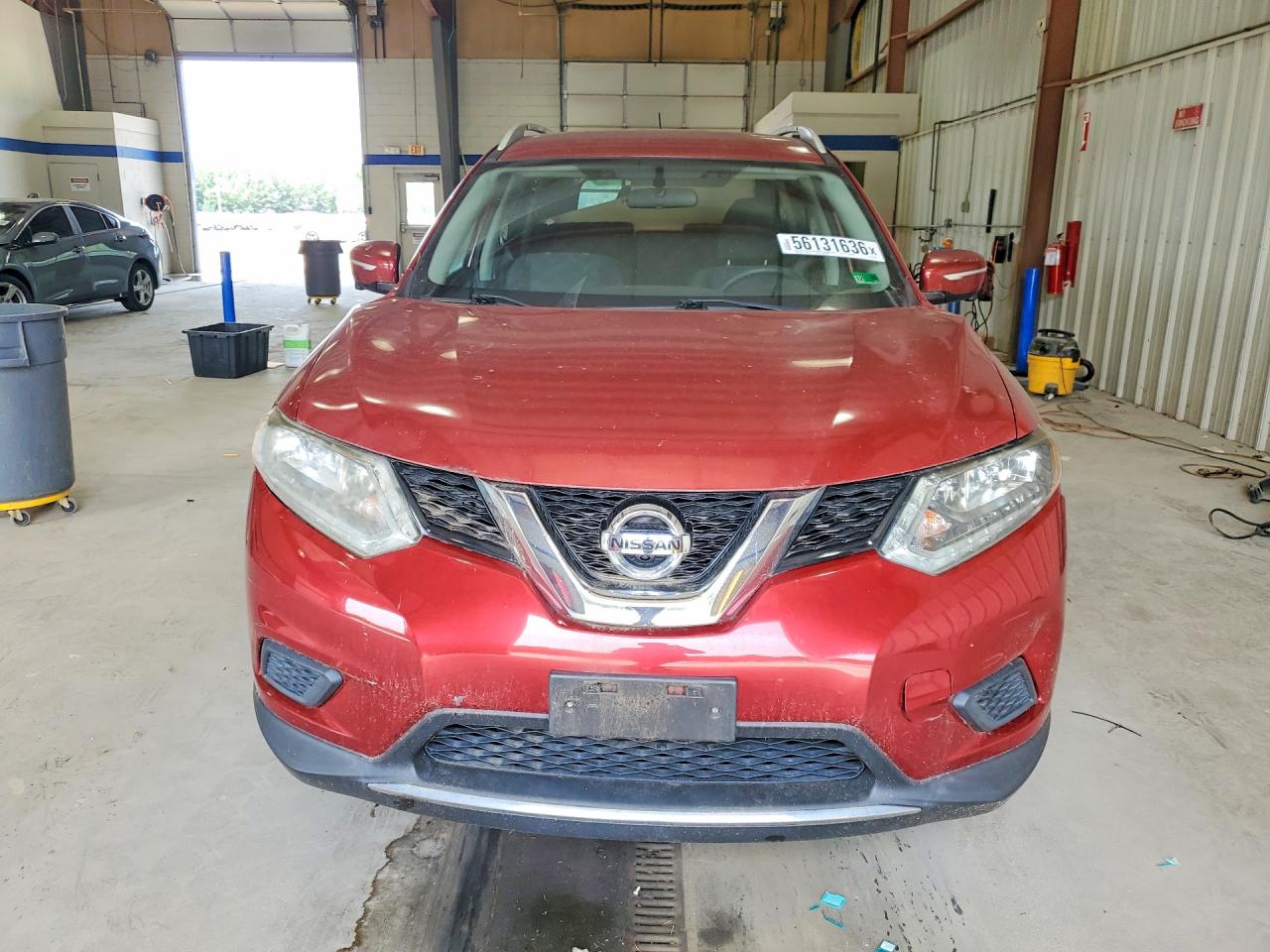 2015 Nissan Rogue Sv Красный vin: KNMAT2MV7FP506034