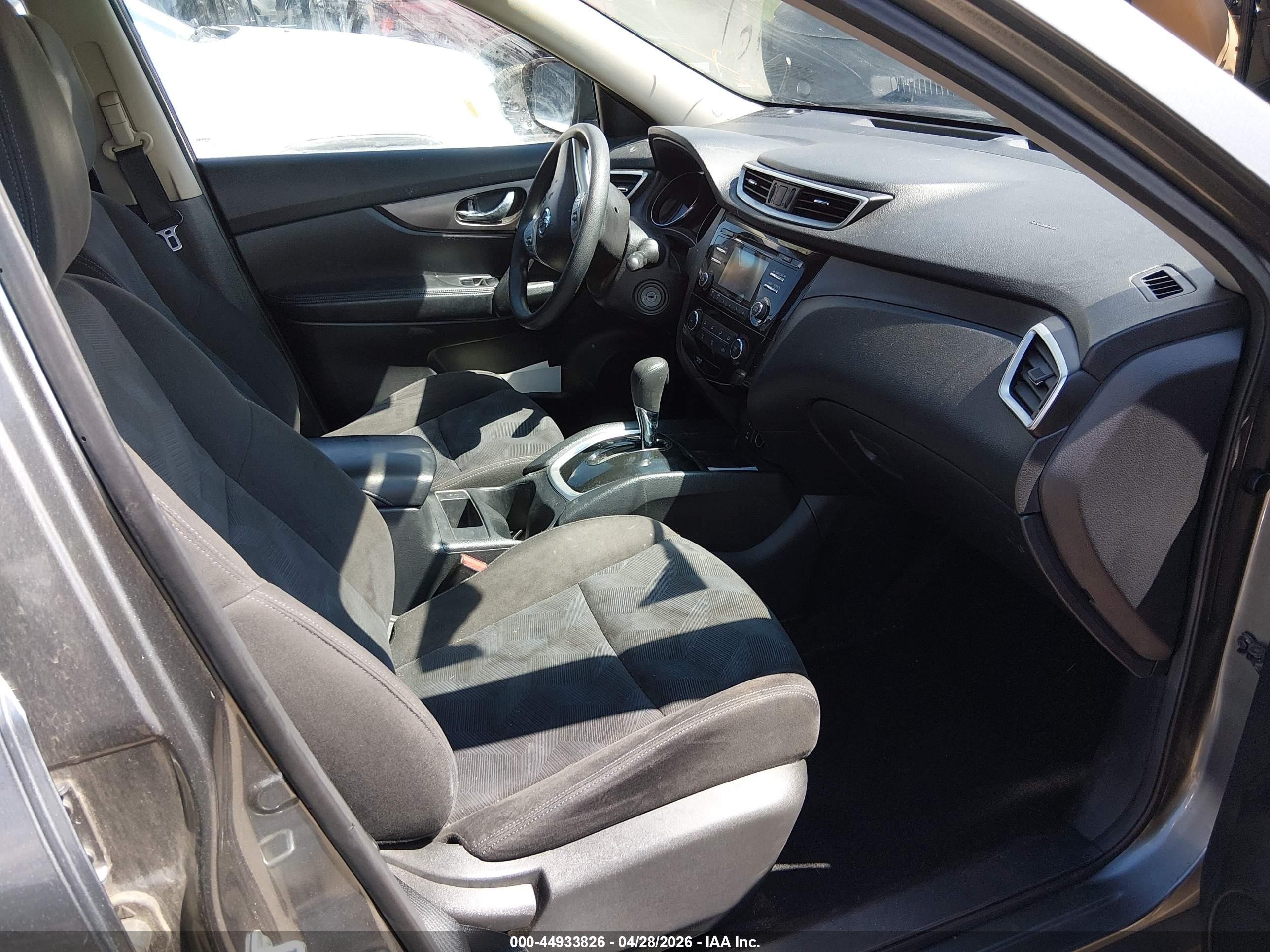2015 Nissan Rogue S Gray vin: KNMAT2MV7FP537803