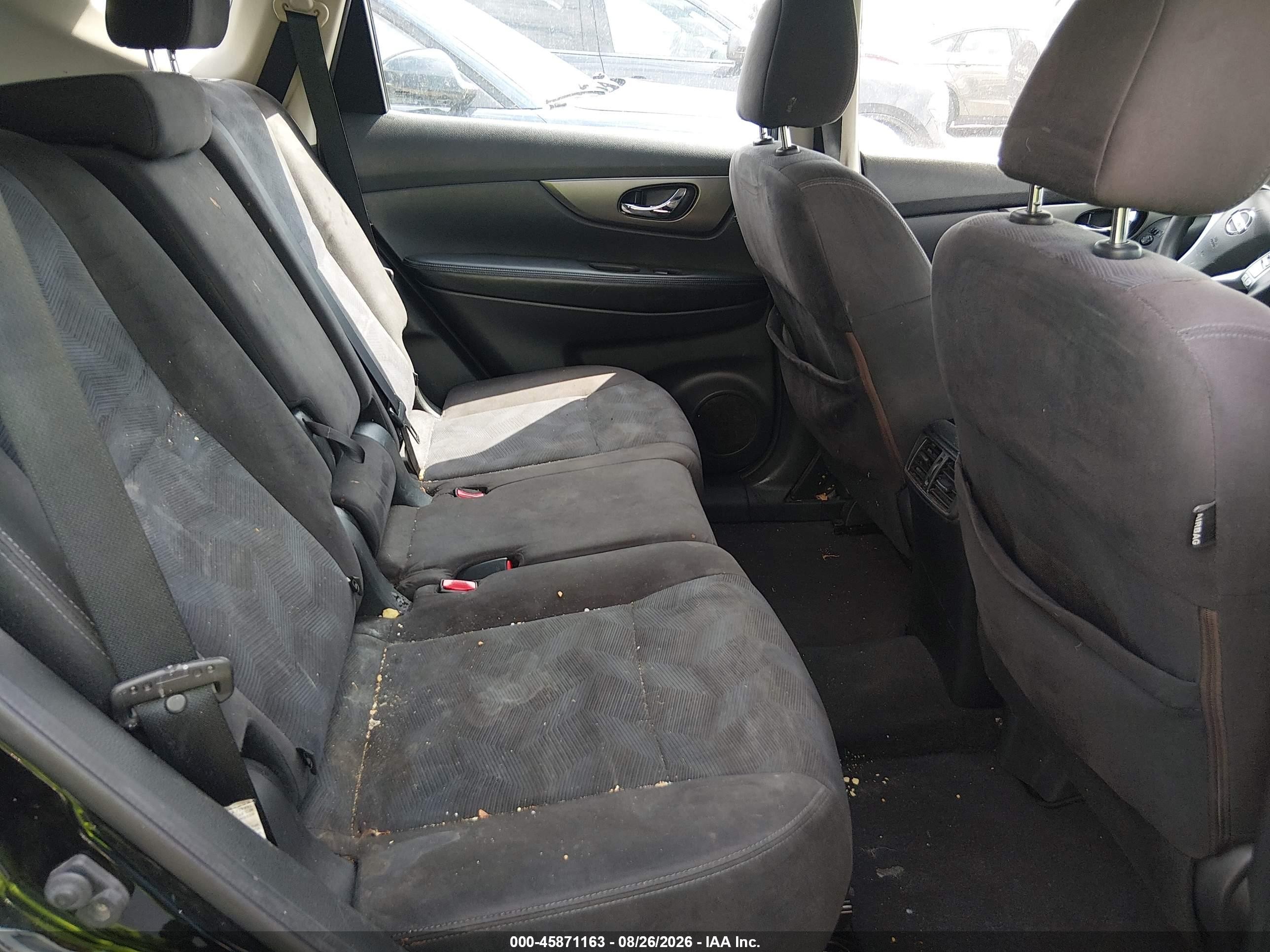 2015 Nissan Rogue S Black vin: KNMAT2MV7FP563768
