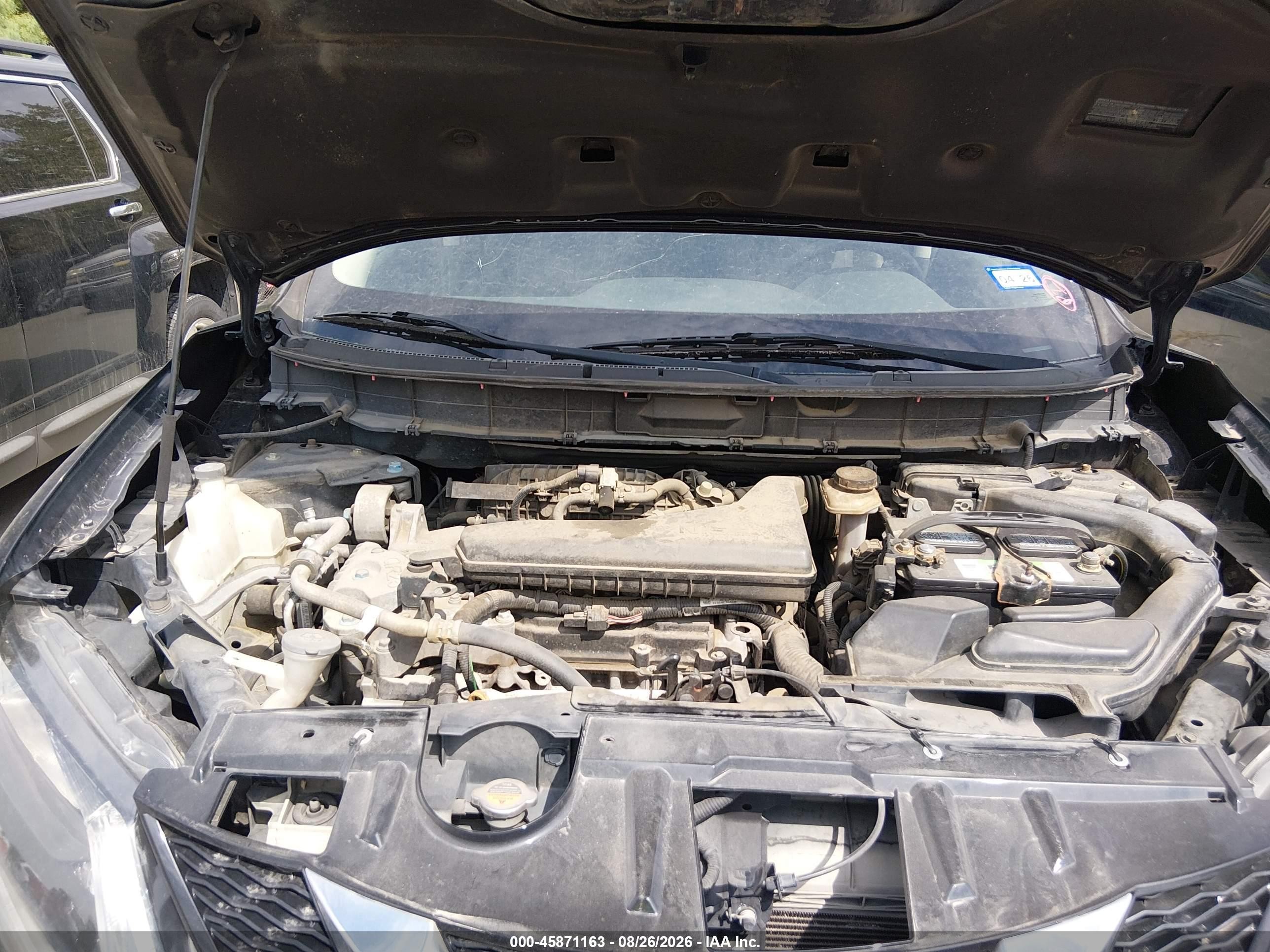 2015 Nissan Rogue S Black vin: KNMAT2MV7FP563768