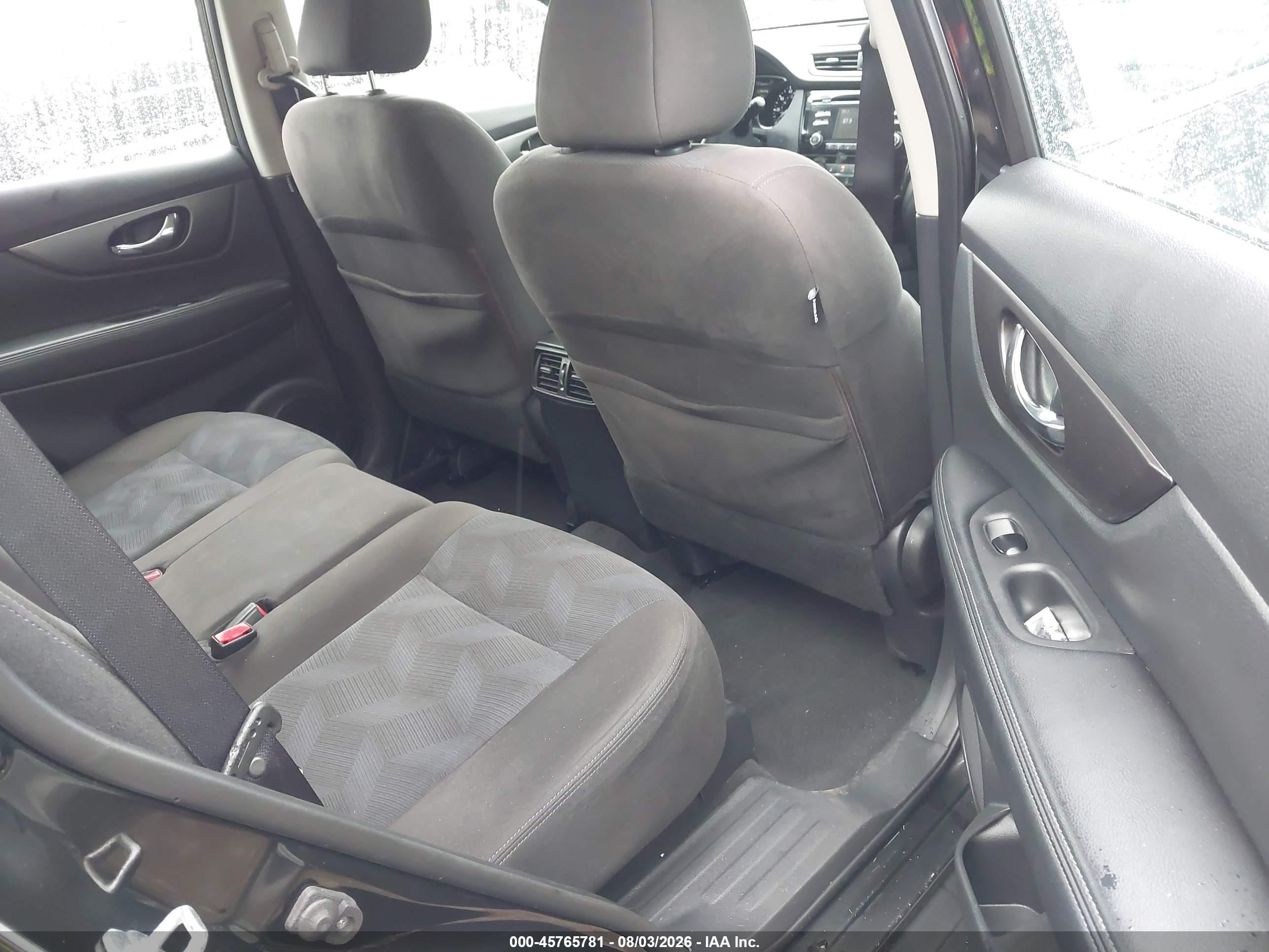 2015 Nissan Rogue S Black vin: KNMAT2MV7FP565469