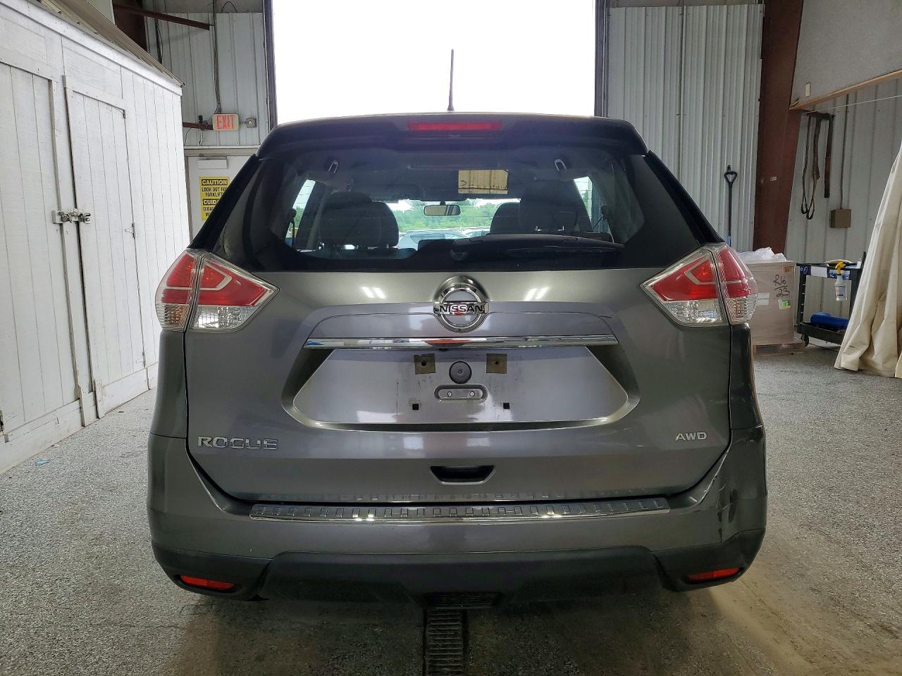 2015 Nissan Rogue S Gray vin: KNMAT2MV7FP566508