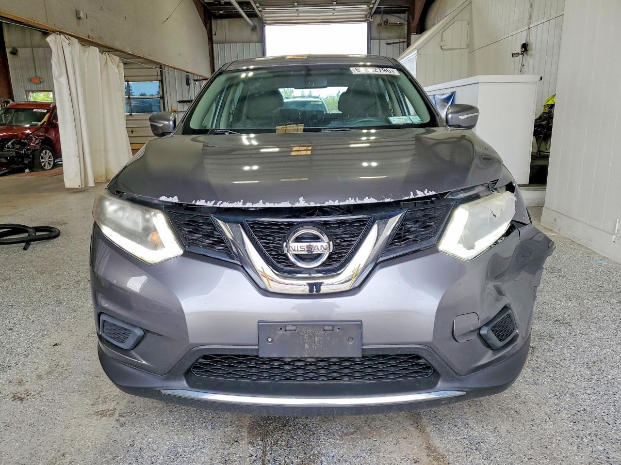 2015 Nissan Rogue S Gray vin: KNMAT2MV7FP566508