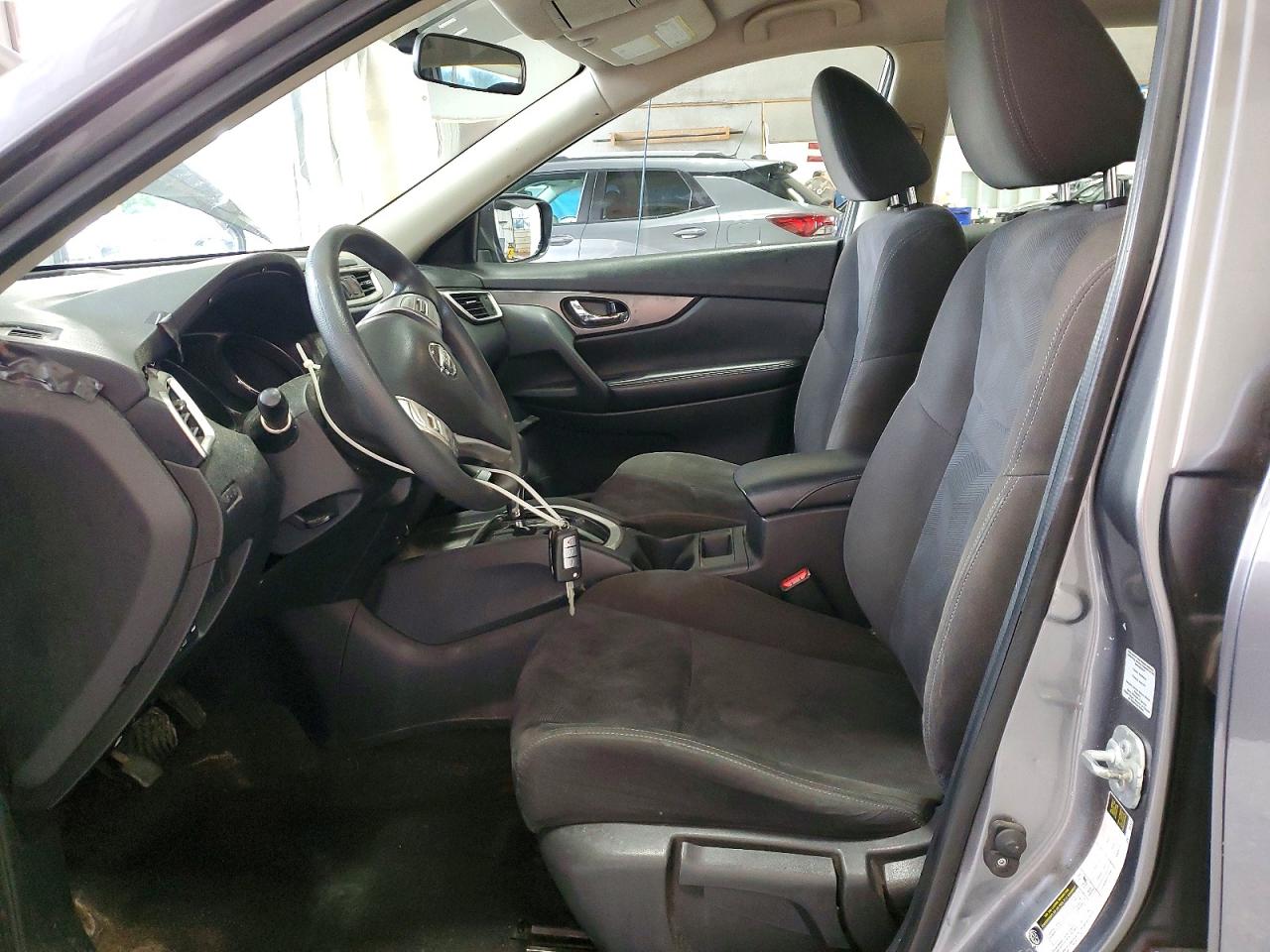 2015 Nissan Rogue S Gray vin: KNMAT2MV7FP566508