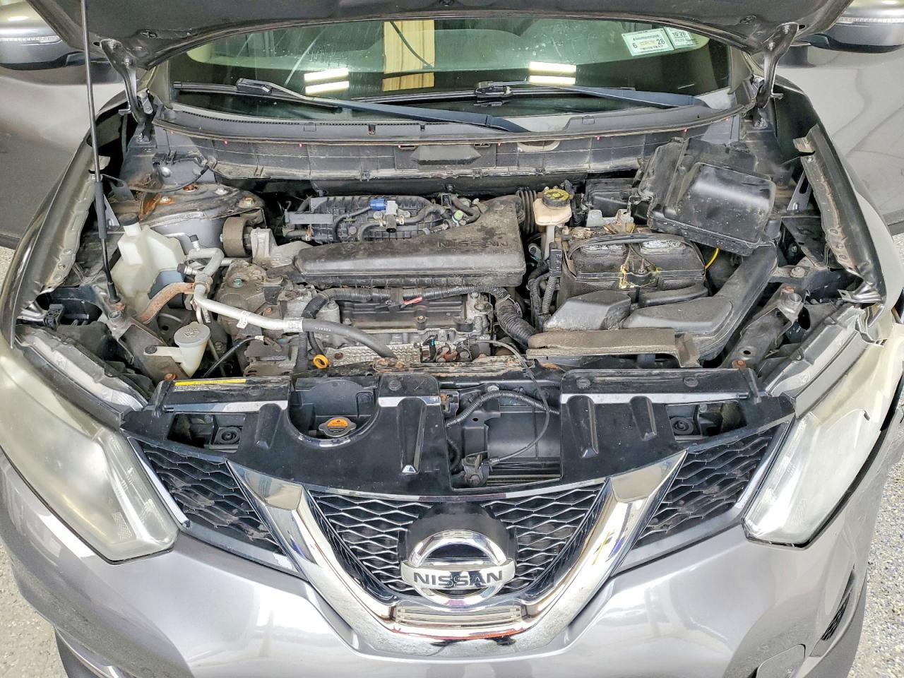 2015 Nissan Rogue S Gray vin: KNMAT2MV7FP566508