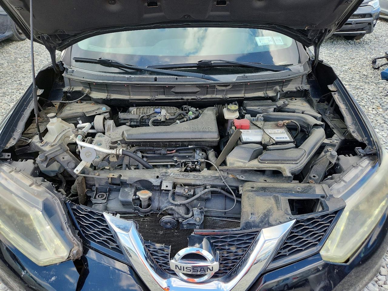 2015 Nissan Rogue S Черный vin: KNMAT2MV7FP583907