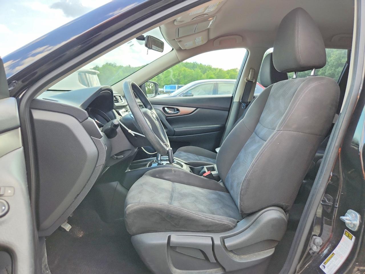 2015 Nissan Rogue S Черный vin: KNMAT2MV7FP583907