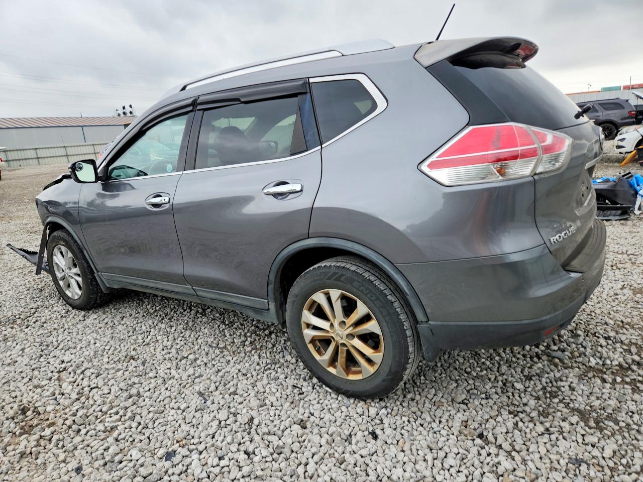 2015 Nissan Rogue Sv Серый vin: KNMAT2MV7FP584961