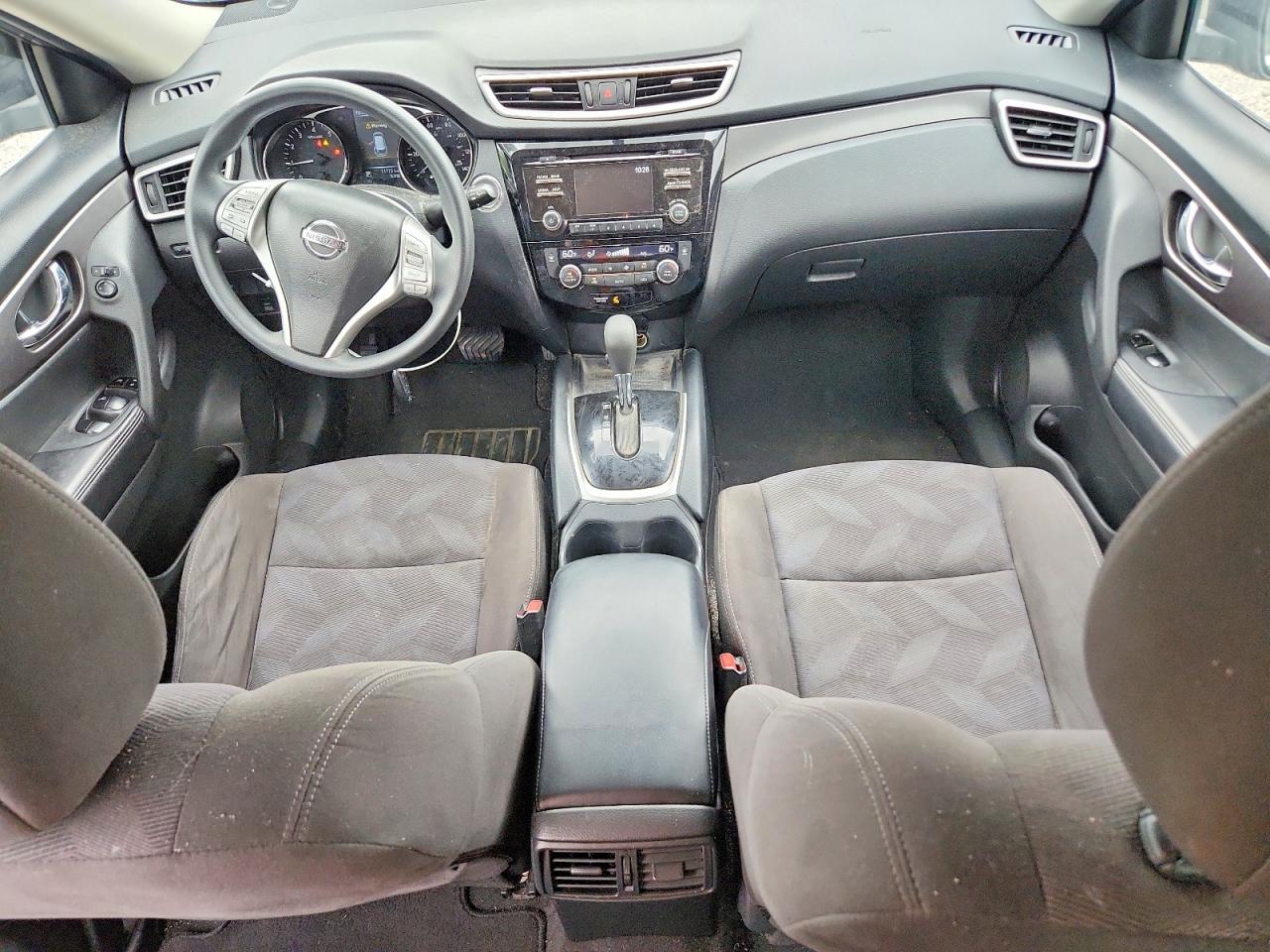 2015 Nissan Rogue Sv Серый vin: KNMAT2MV7FP584961
