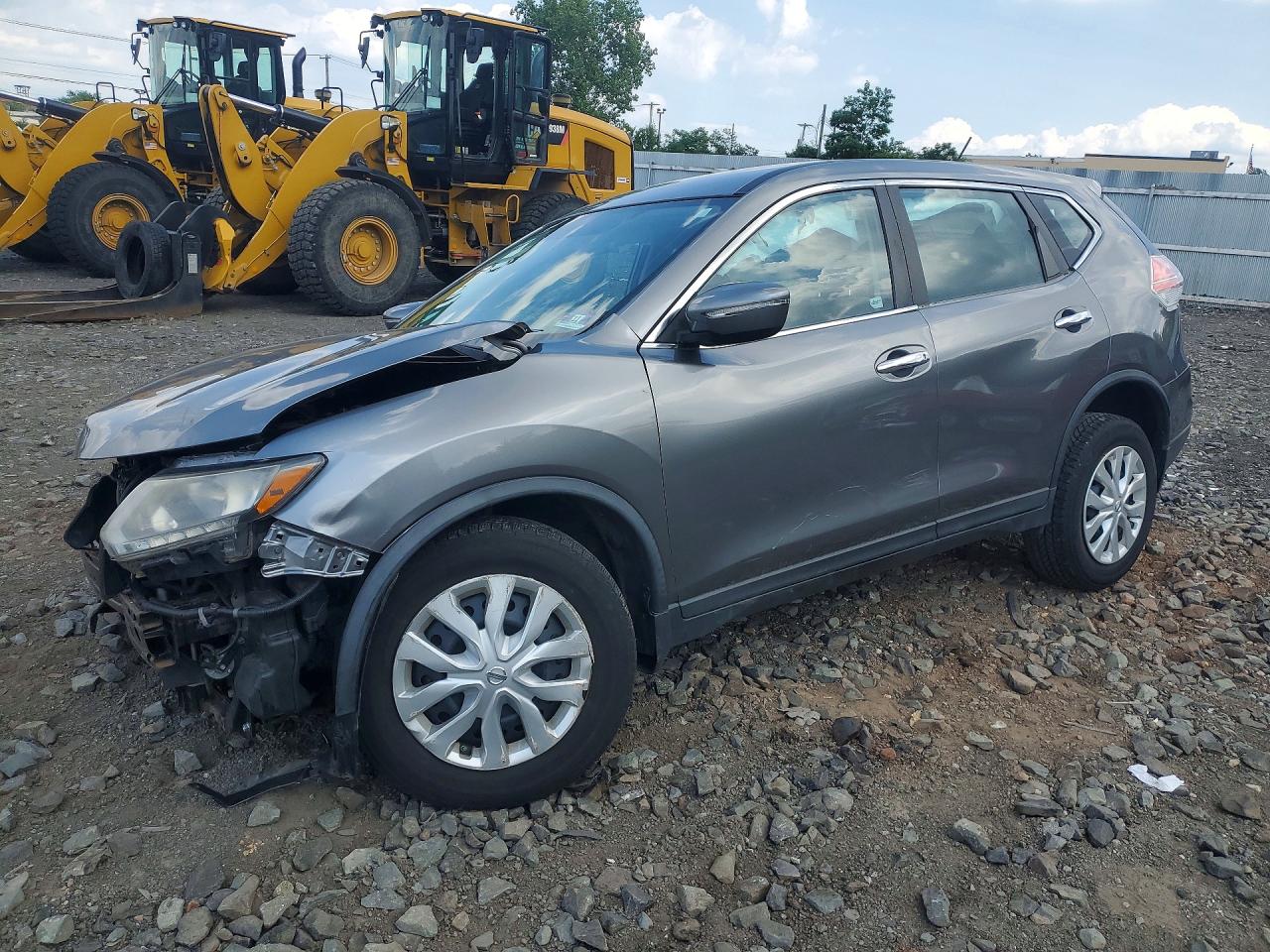 2015 Nissan Rogue S Charcoal vin: KNMAT2MV7FP591084