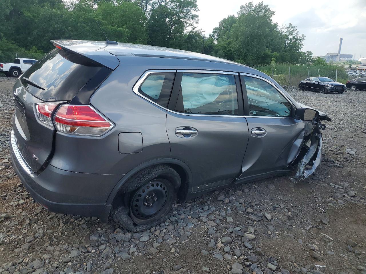 2015 Nissan Rogue S Charcoal vin: KNMAT2MV7FP591084
