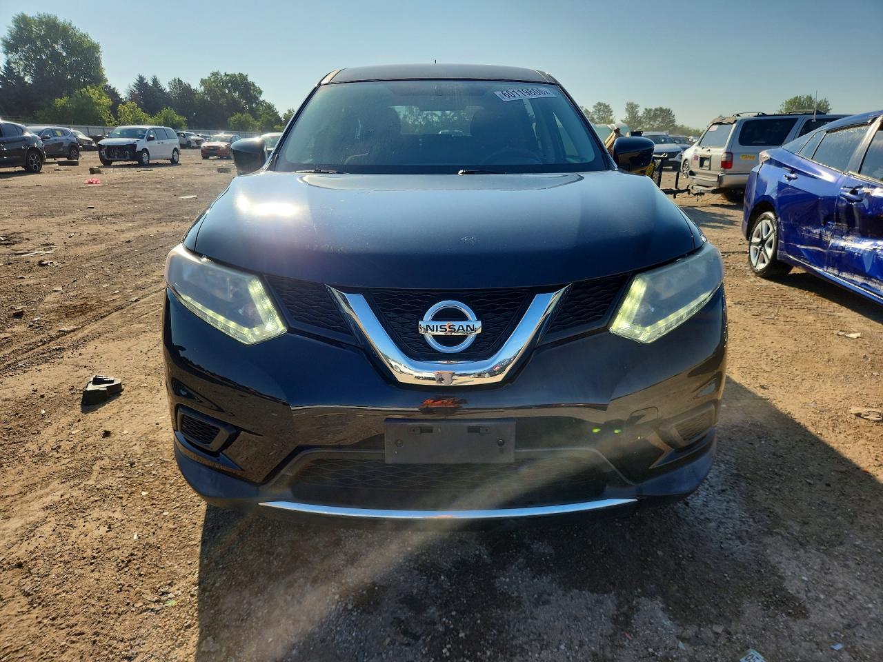 2016 Nissan Rogue S Black vin: KNMAT2MV7GP638180