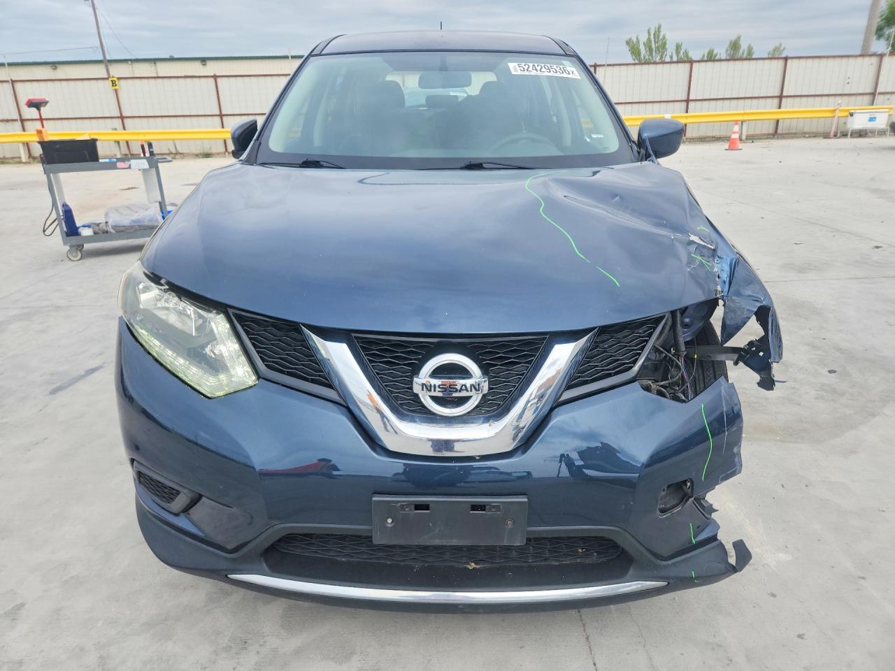 2016 Nissan Rogue S Blue vin: KNMAT2MV7GP647574