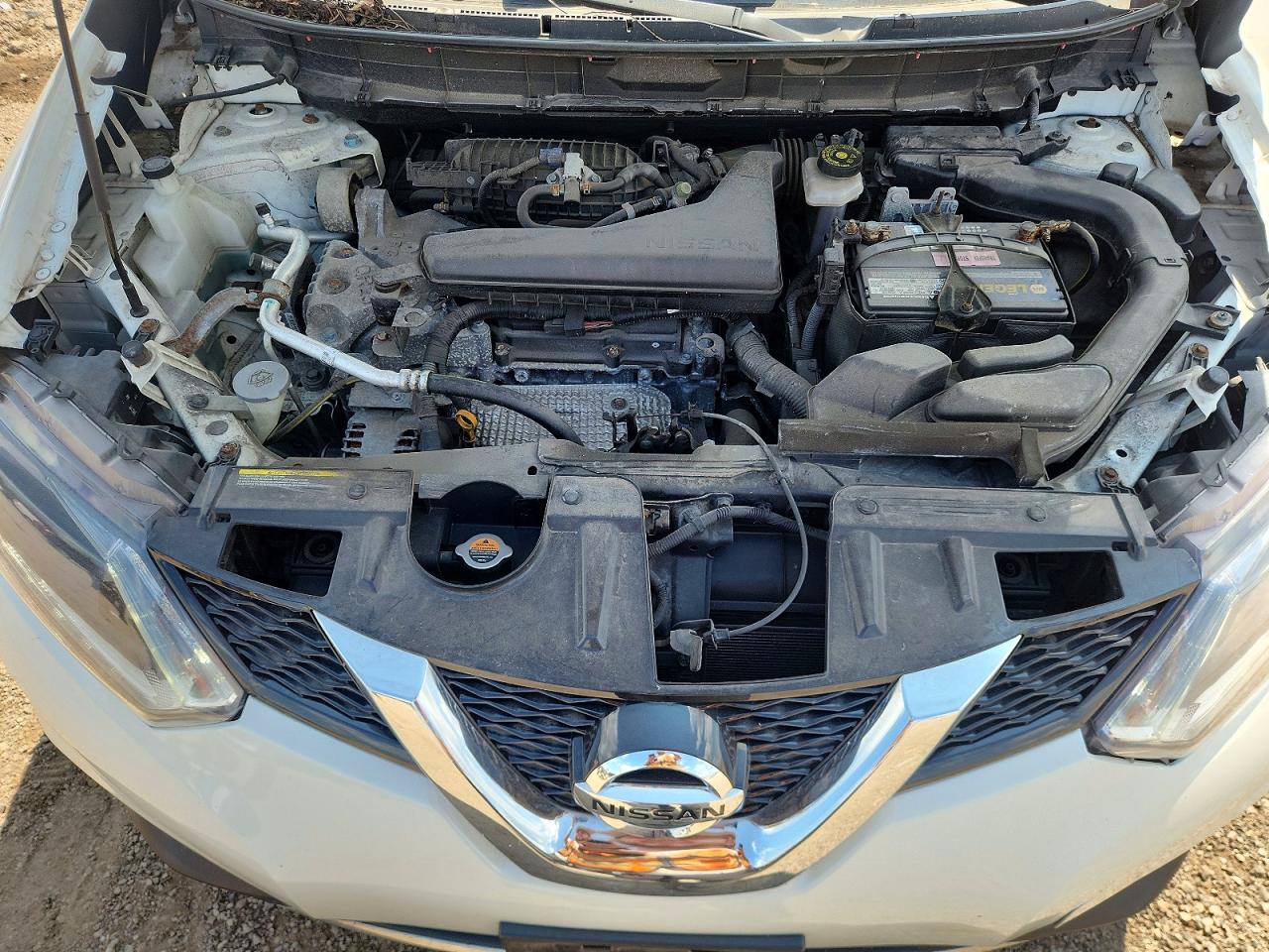 2016 Nissan Rogue Sv White vin: KNMAT2MV7GP656291