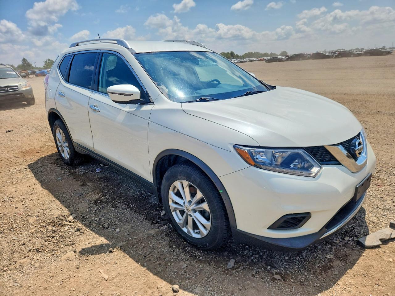 2016 Nissan Rogue Sv White vin: KNMAT2MV7GP656291