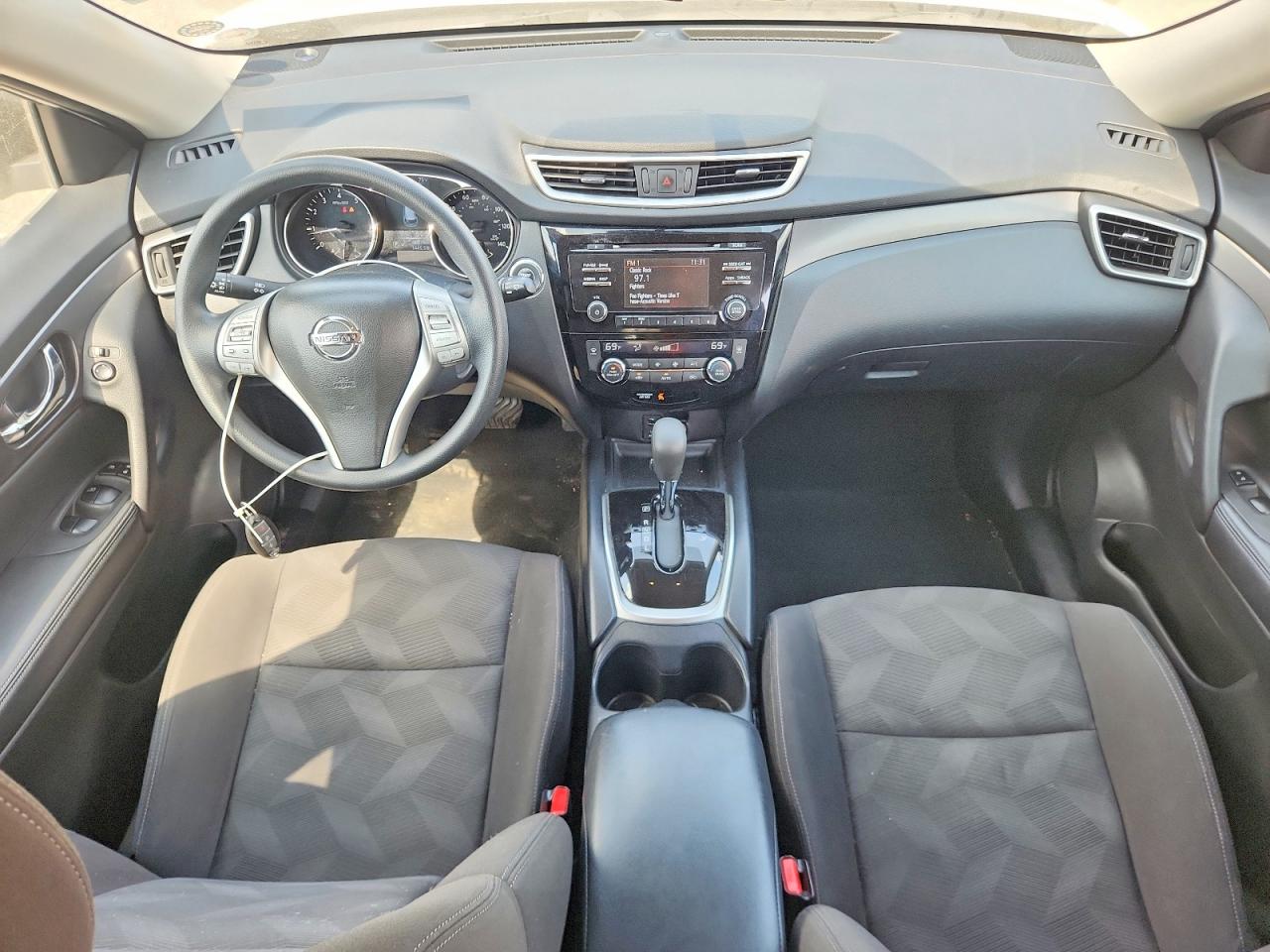 2016 Nissan Rogue Sv White vin: KNMAT2MV7GP656291