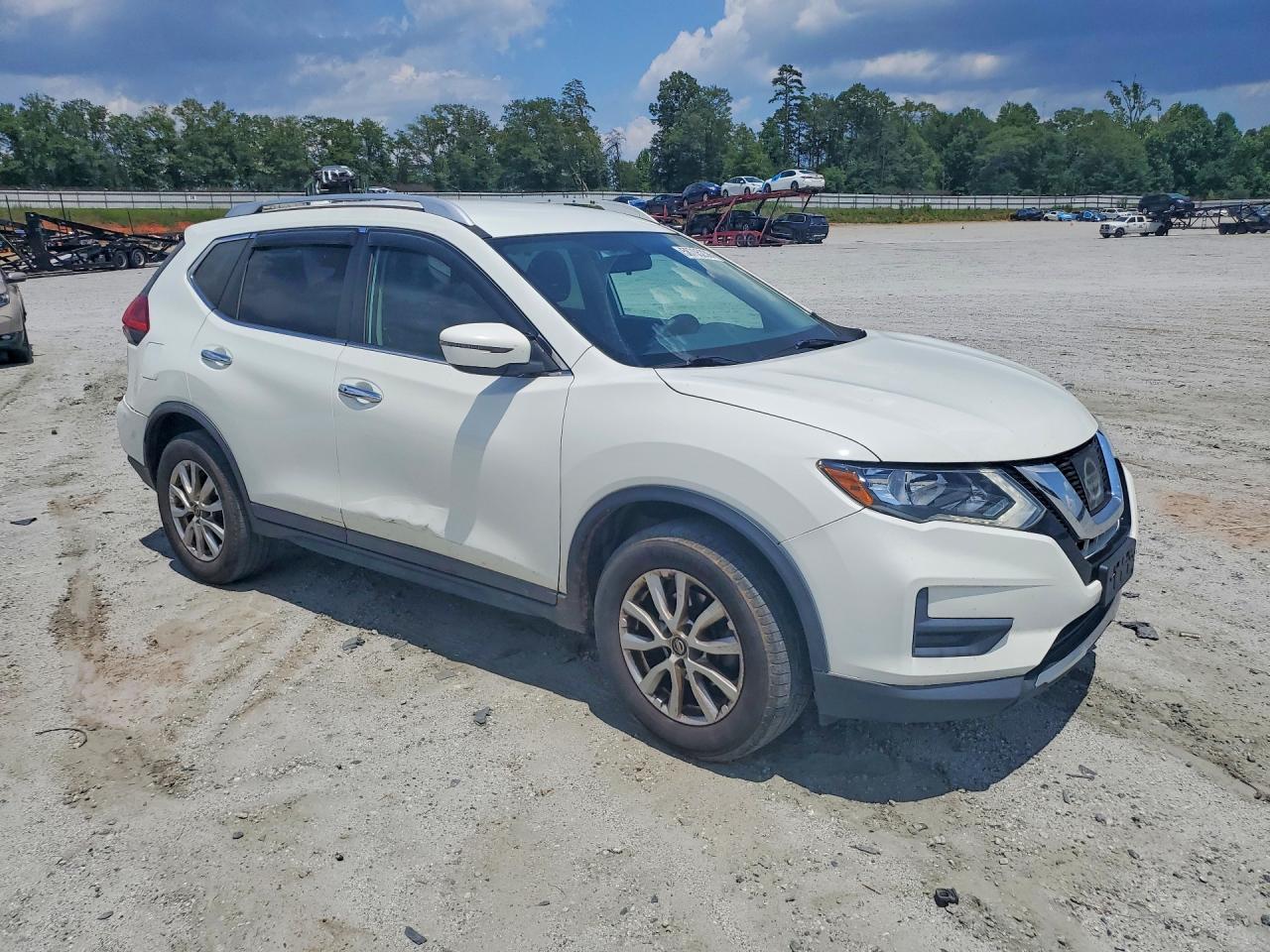 2017 Nissan Rogue Sv White vin: KNMAT2MV7HP581111