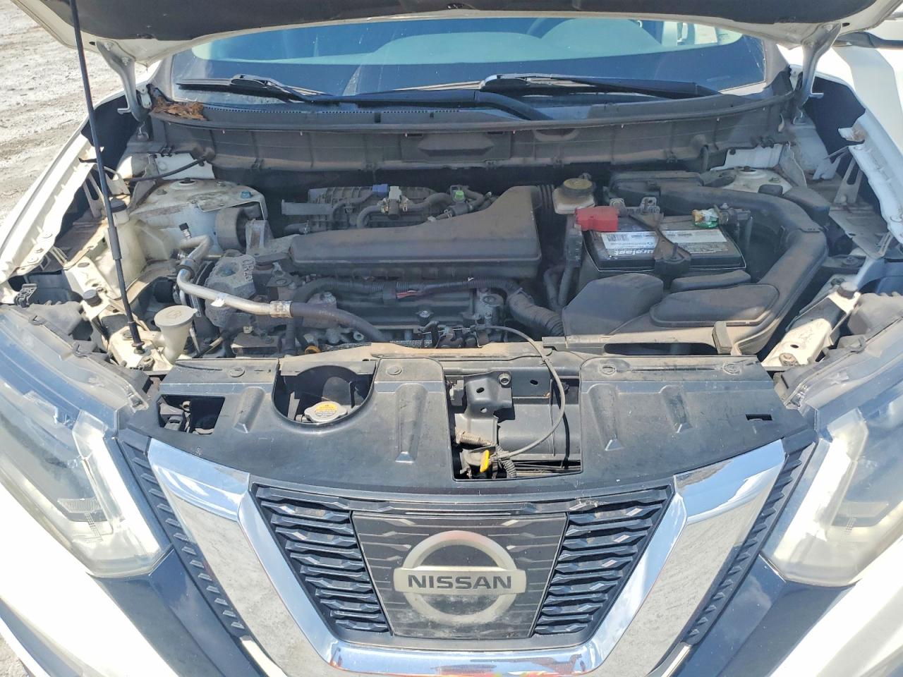2017 Nissan Rogue Sv White vin: KNMAT2MV7HP581111