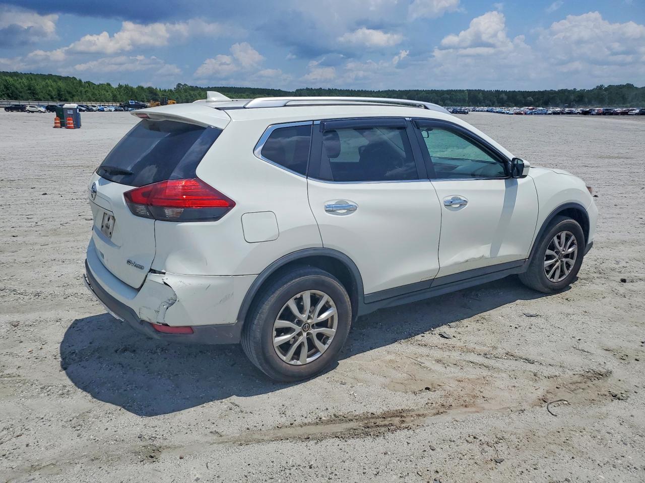2017 Nissan Rogue Sv White vin: KNMAT2MV7HP581111