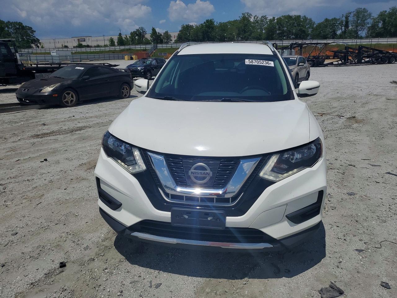 2017 Nissan Rogue Sv White vin: KNMAT2MV7HP581111