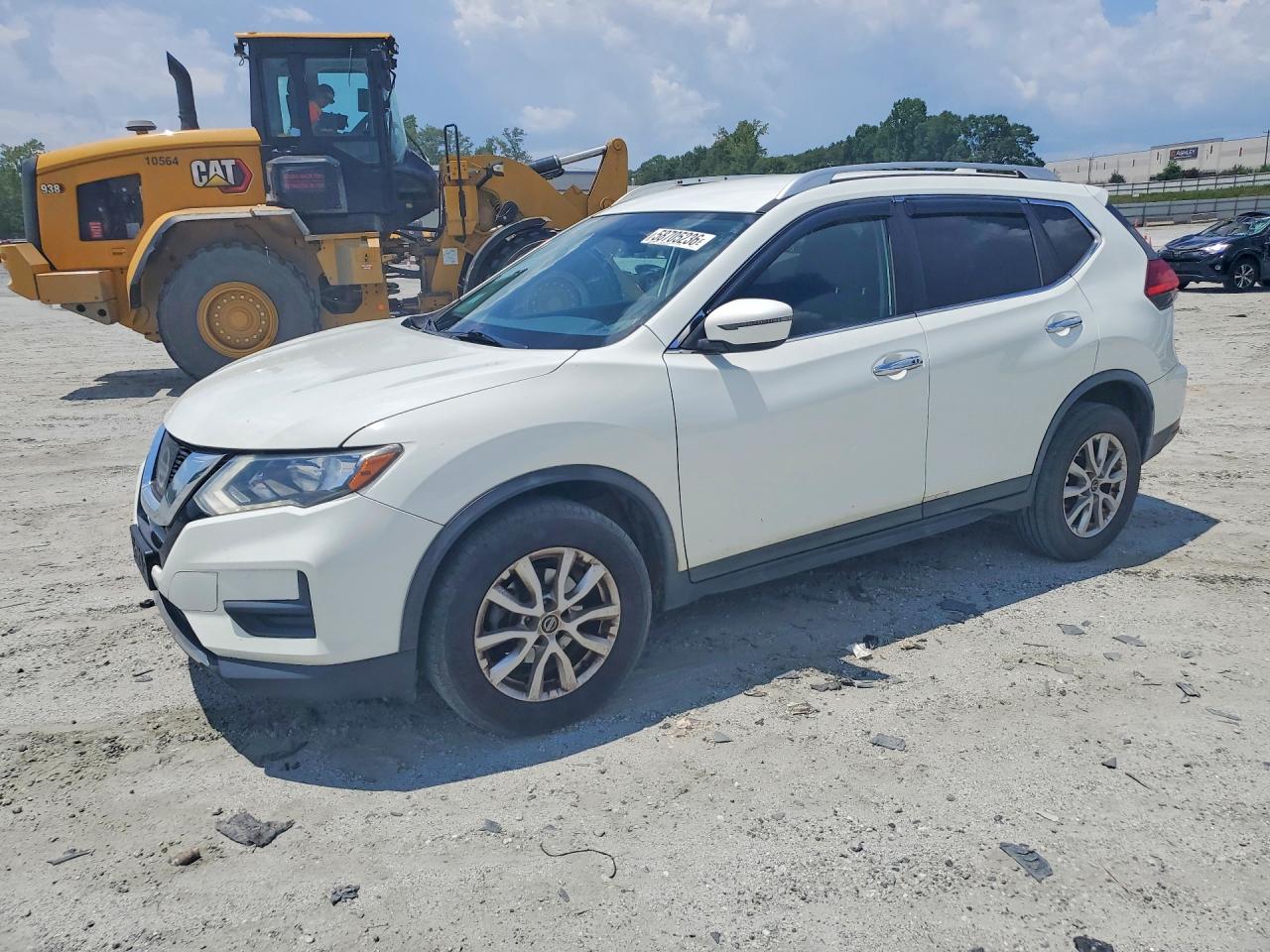 2017 Nissan Rogue Sv White vin: KNMAT2MV7HP581111