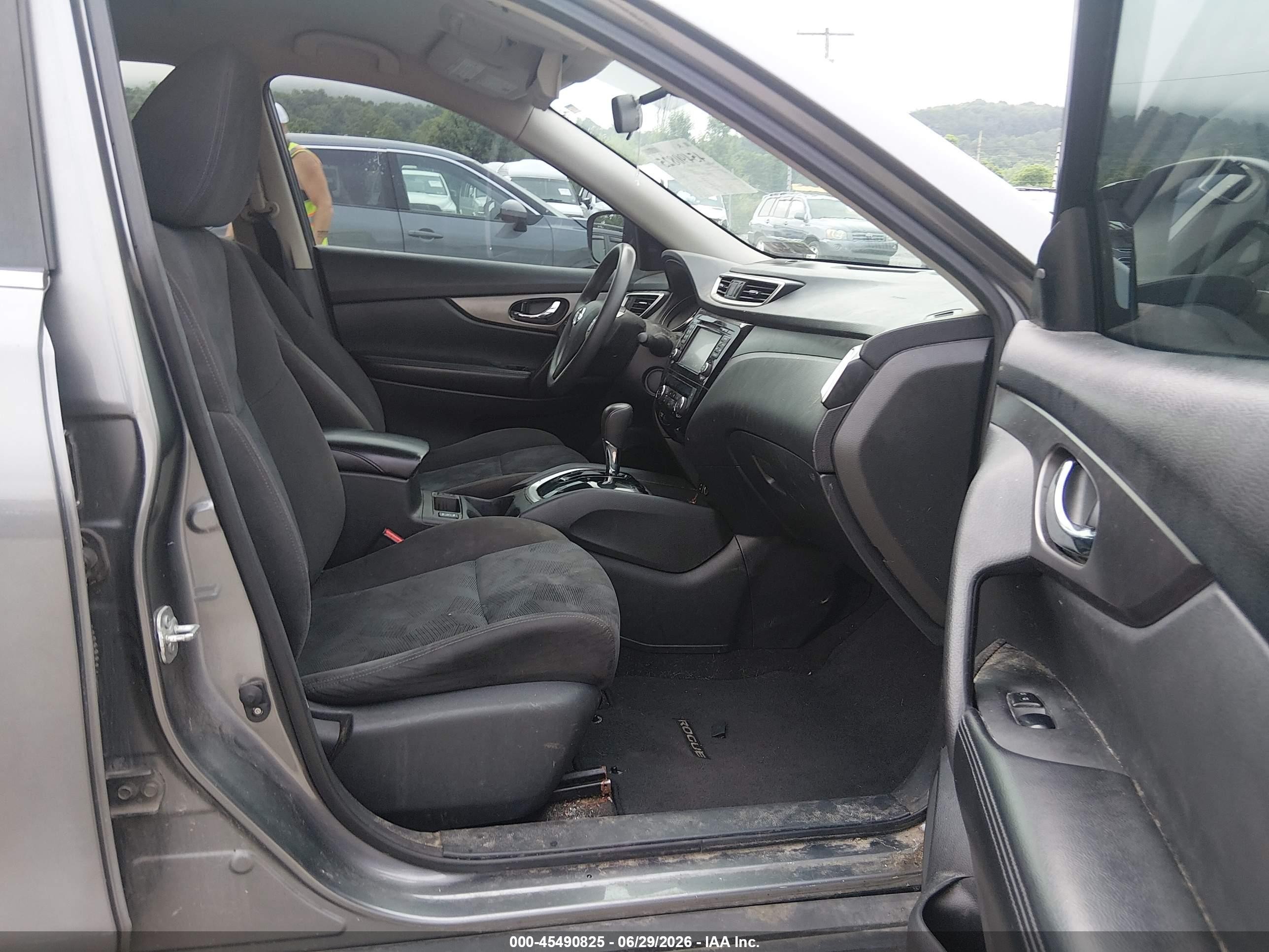 2015 Nissan Rogue Sv Gray vin: KNMAT2MV8FP506267