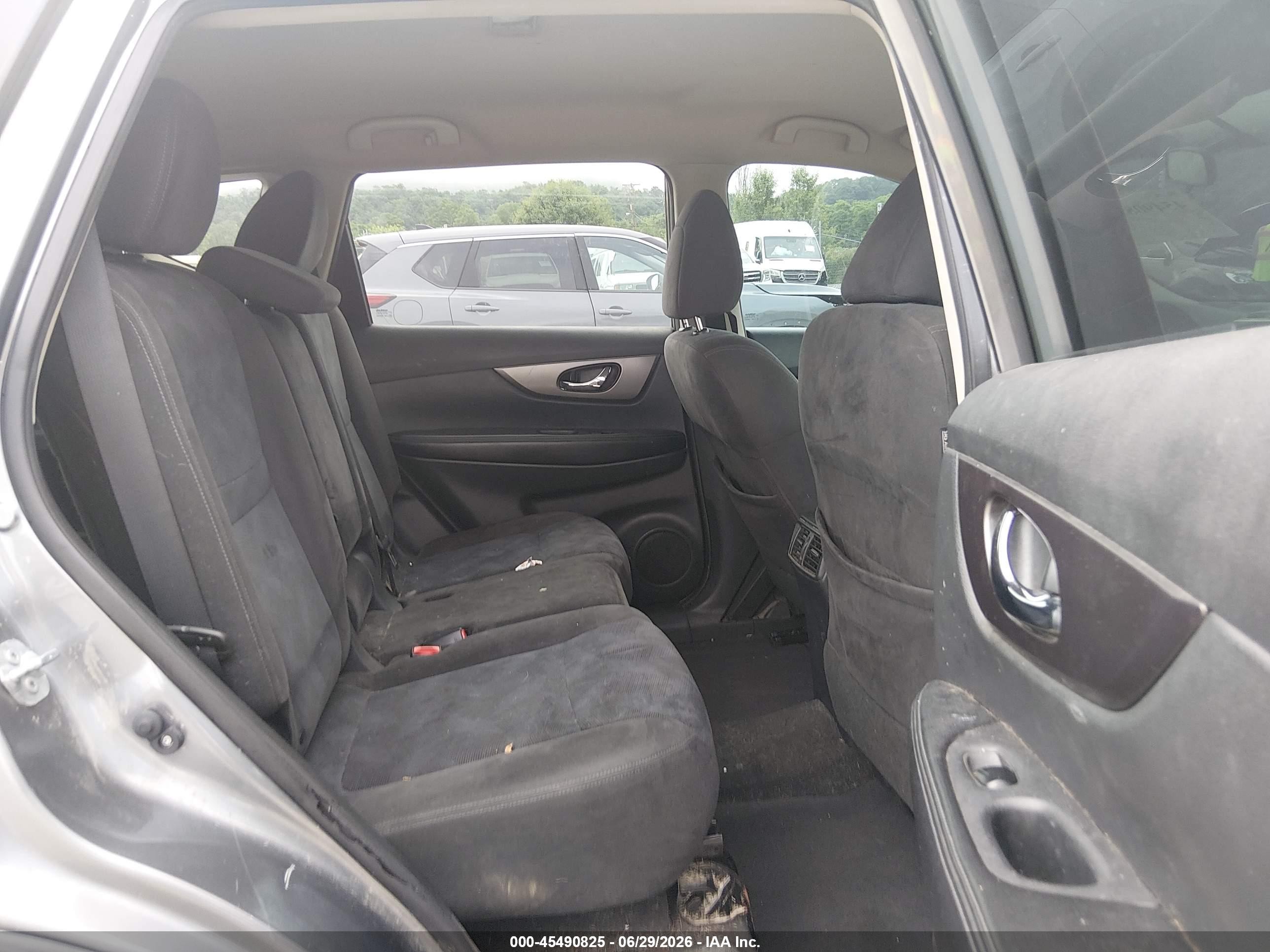 2015 Nissan Rogue Sv Gray vin: KNMAT2MV8FP506267