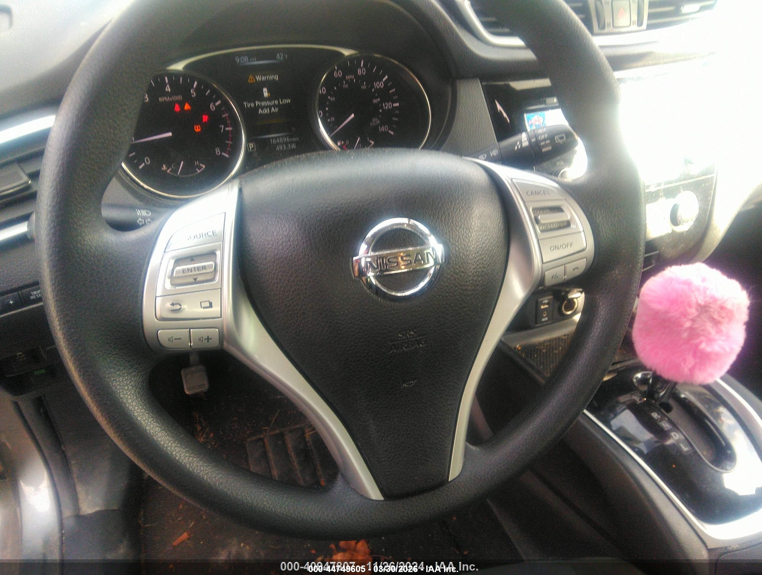 2015 Nissan Rogue S Серый vin: KNMAT2MV8FP509878