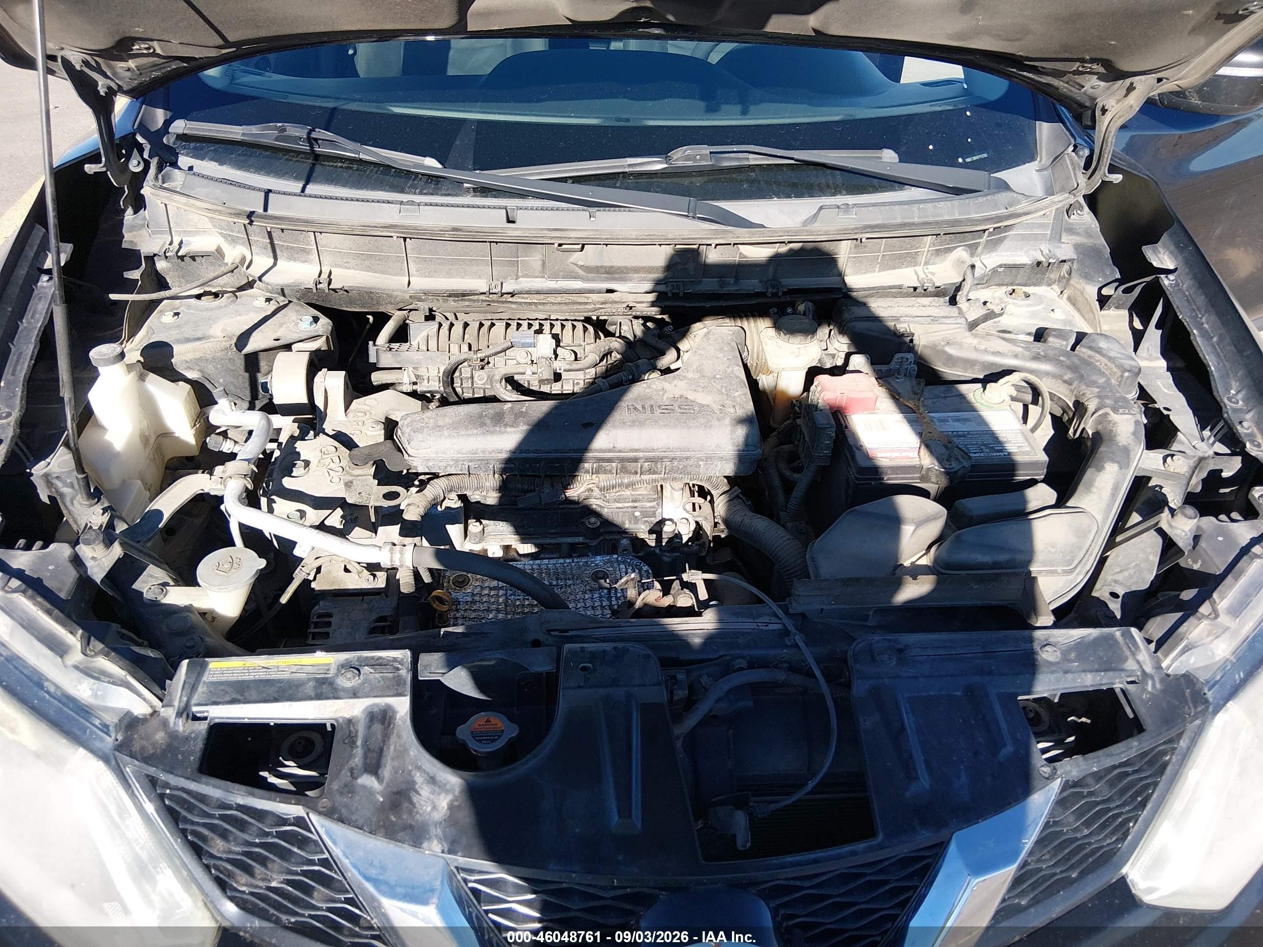 2015 Nissan Rogue Sv Черный vin: KNMAT2MV8FP512103