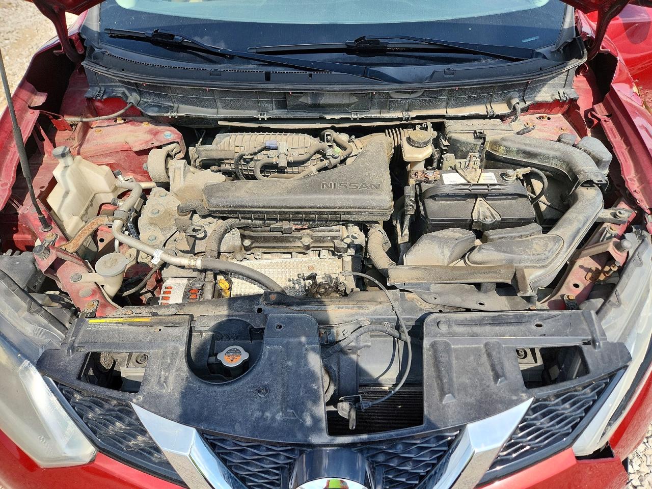 2015 Nissan Rogue Sv Burgundy vin: KNMAT2MV8FP512960