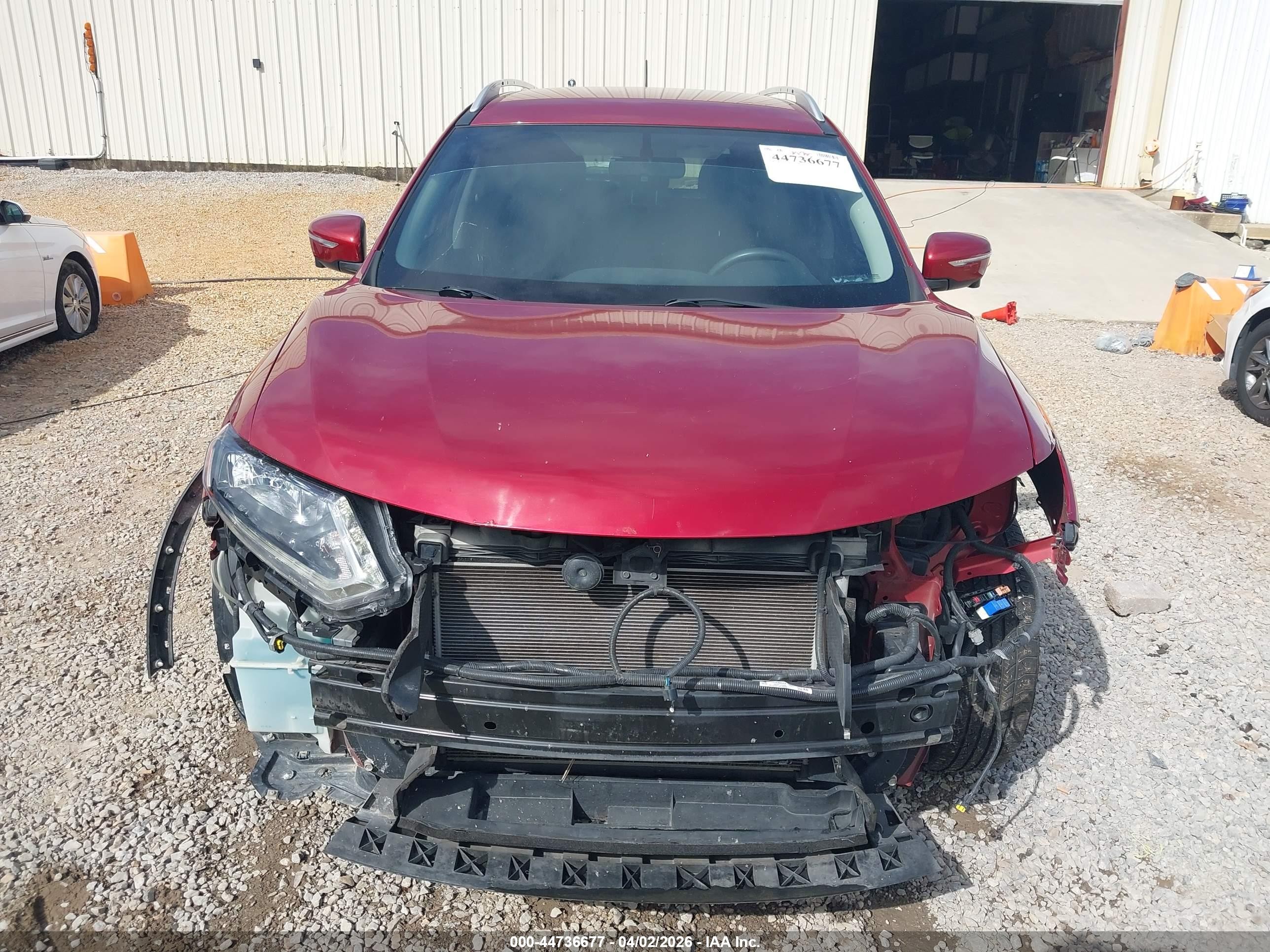 2015 Nissan Rogue Sv Beige vin: KNMAT2MV8FP524882