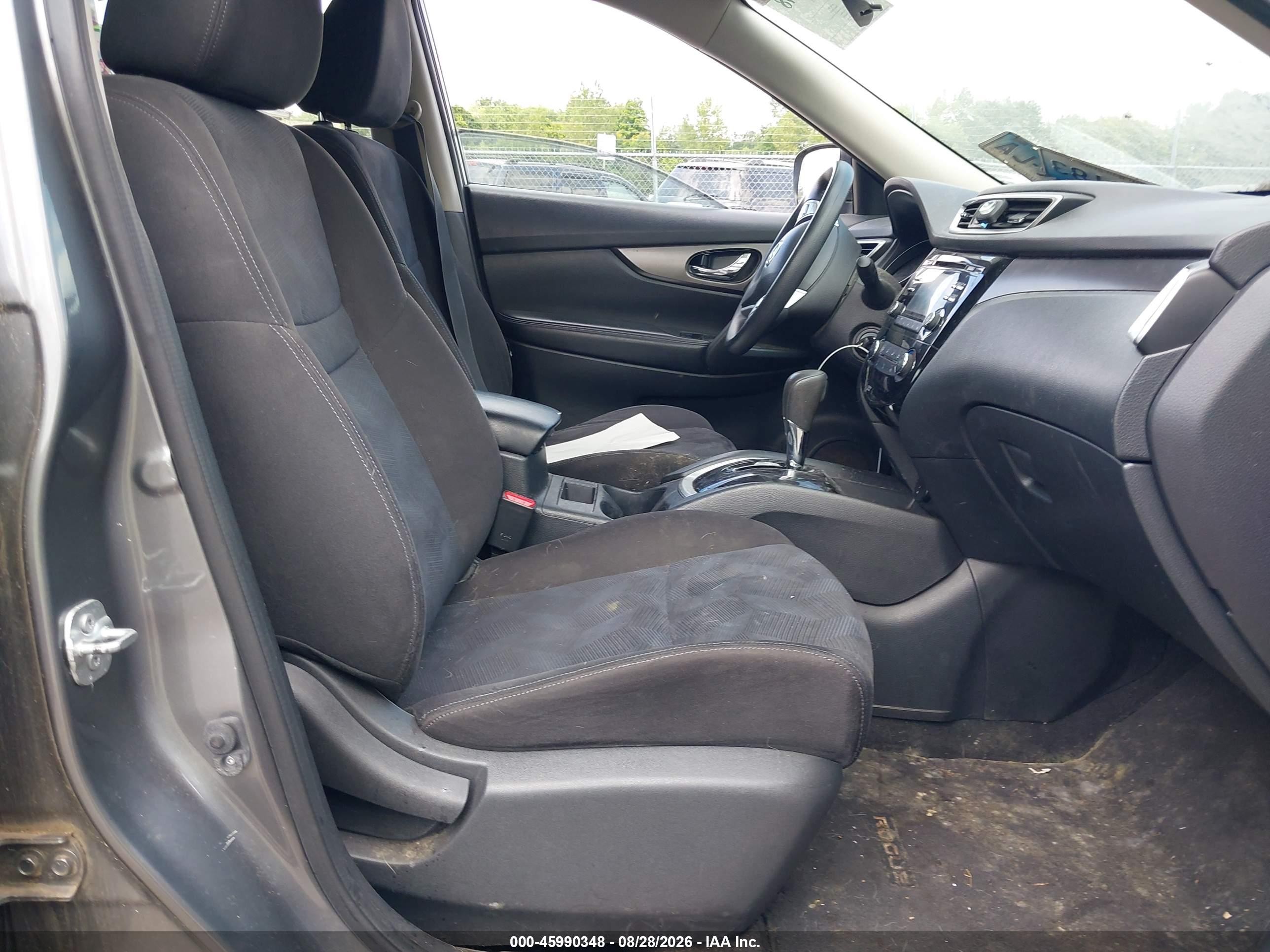 2015 Nissan Rogue S Gray vin: KNMAT2MV8FP536403