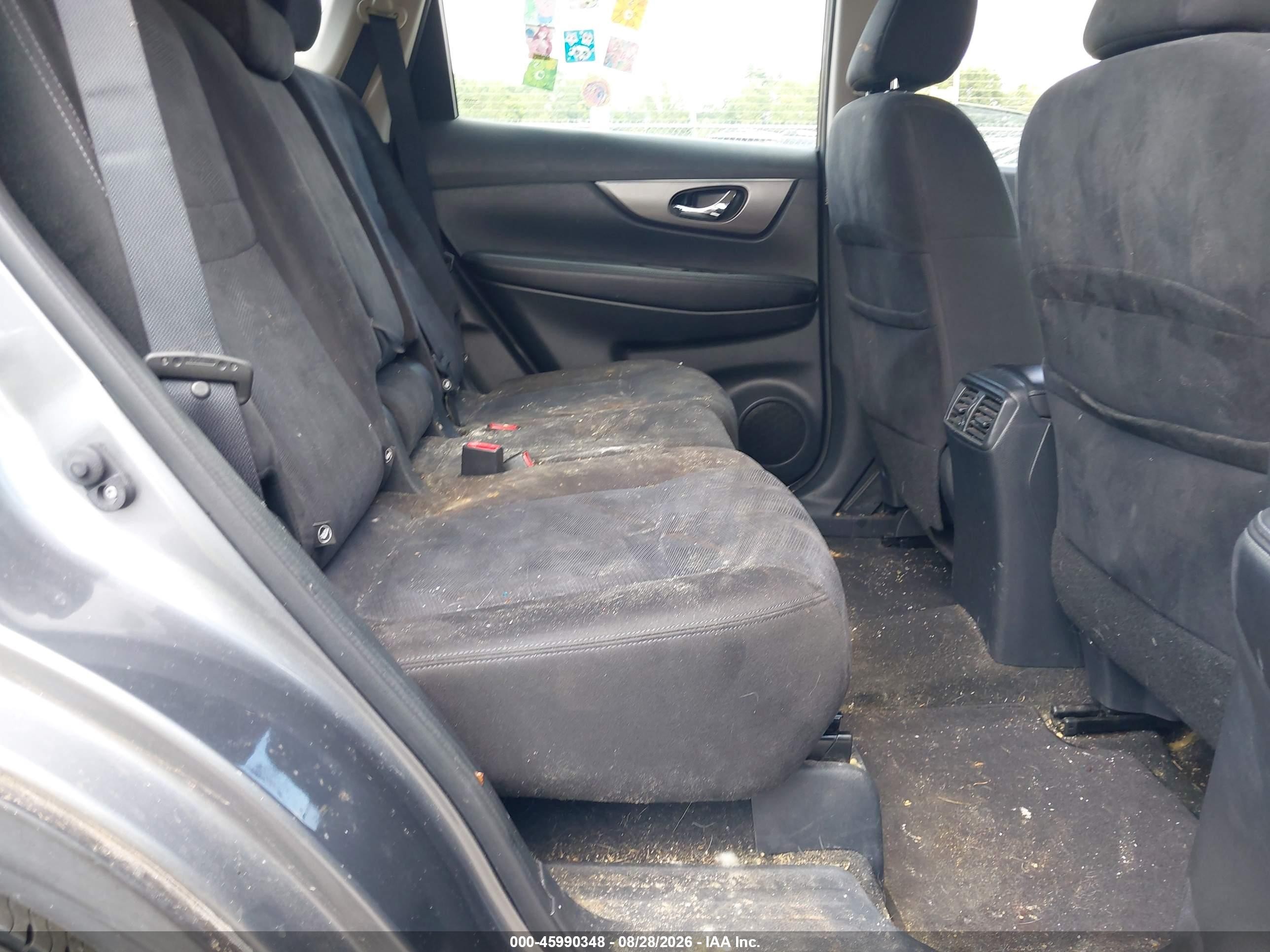 2015 Nissan Rogue S Gray vin: KNMAT2MV8FP536403