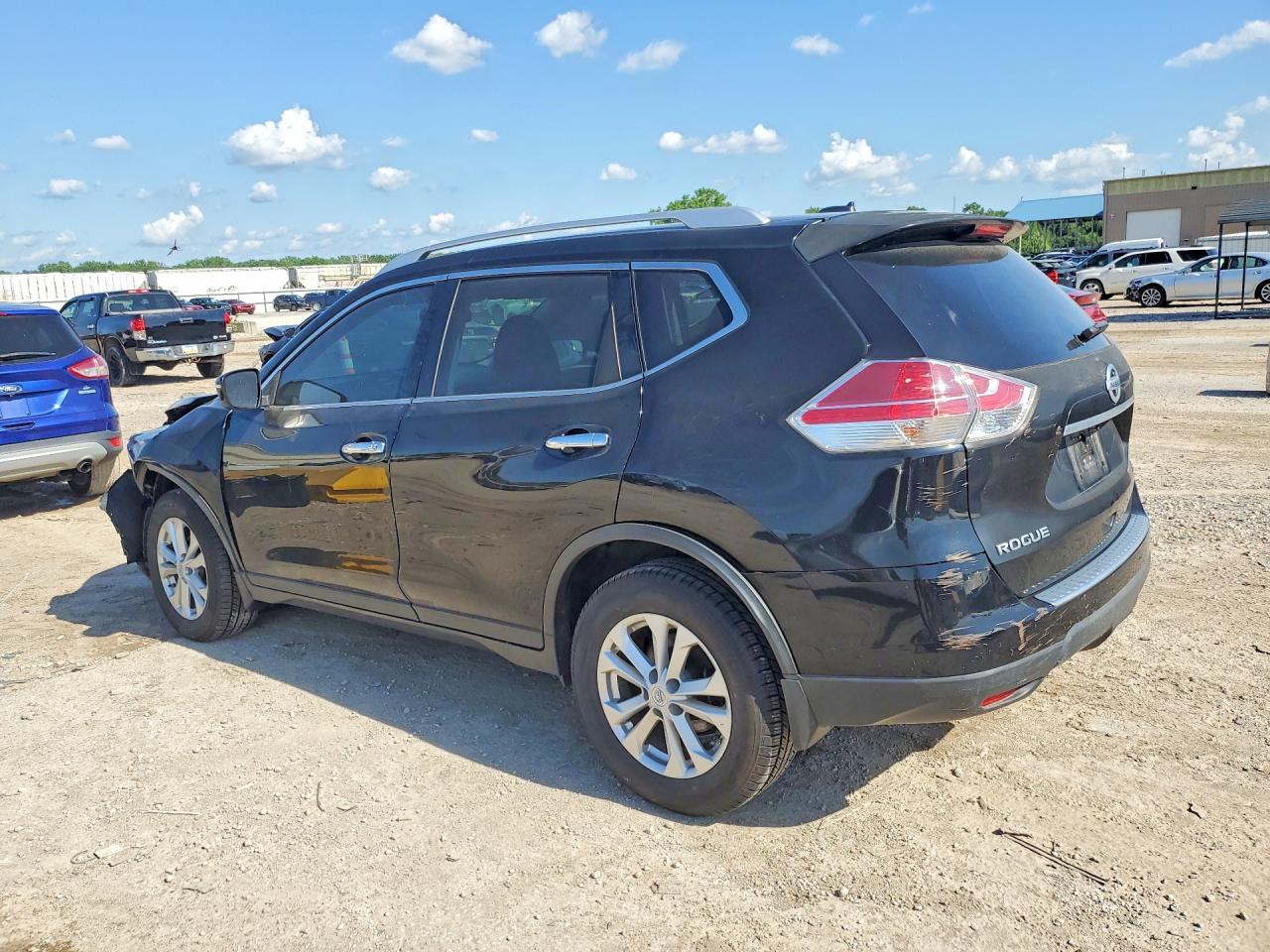 2015 Nissan Rogue Sv Black vin: KNMAT2MV8FP539902