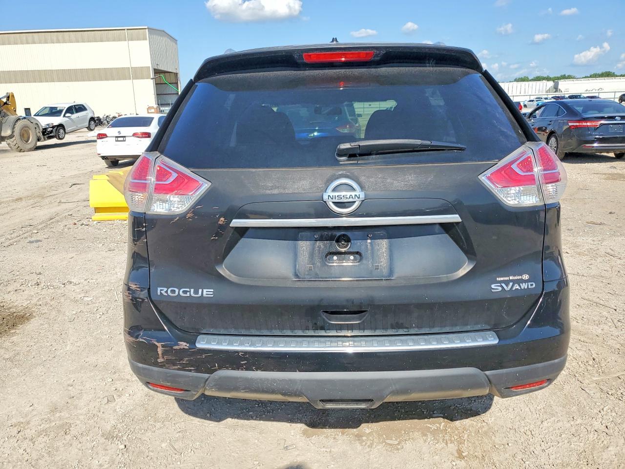 2015 Nissan Rogue Sv Black vin: KNMAT2MV8FP539902