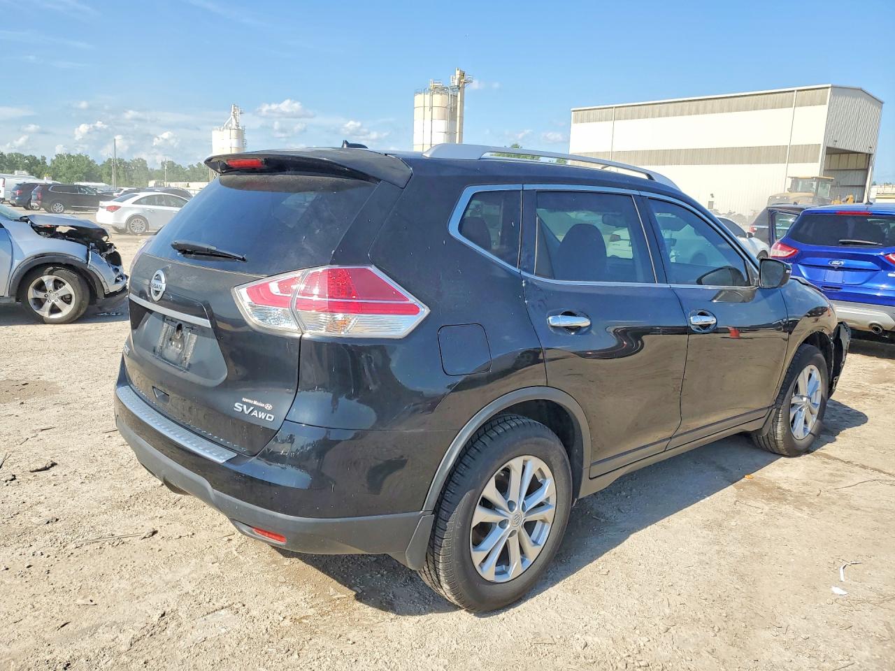 2015 Nissan Rogue Sv Black vin: KNMAT2MV8FP539902