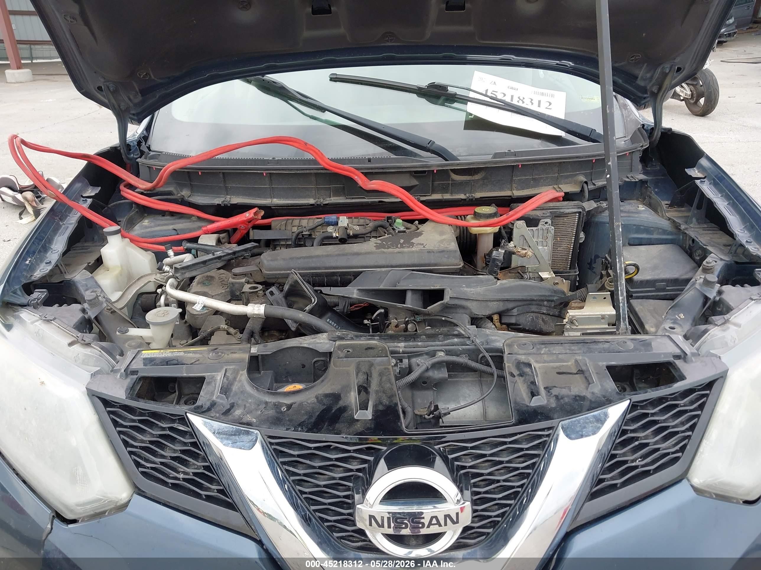2015 Nissan Rogue S Blue vin: KNMAT2MV8FP539964